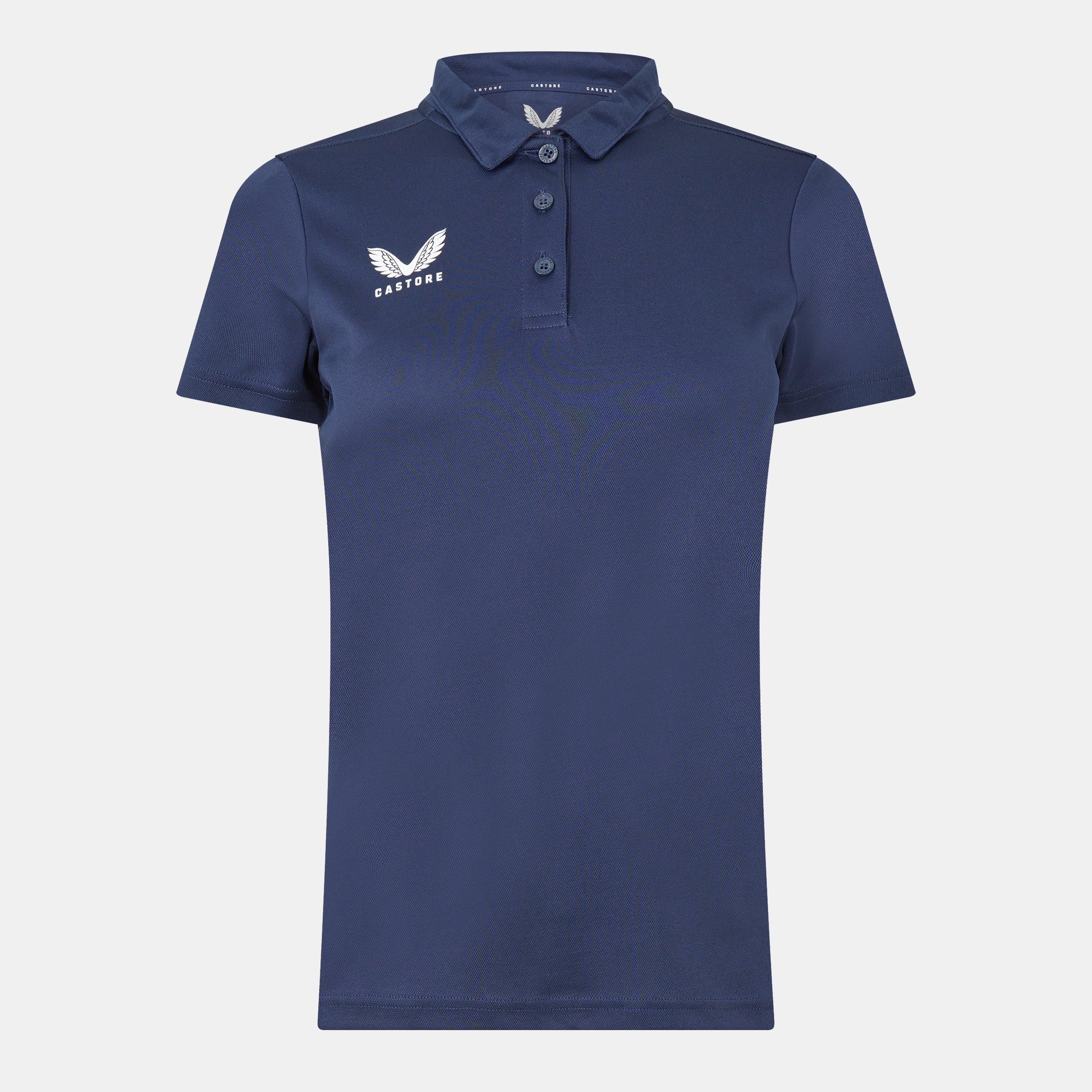Castore Women's Short Sleeve Polo Shirt - Peacoat - 8 (XS)