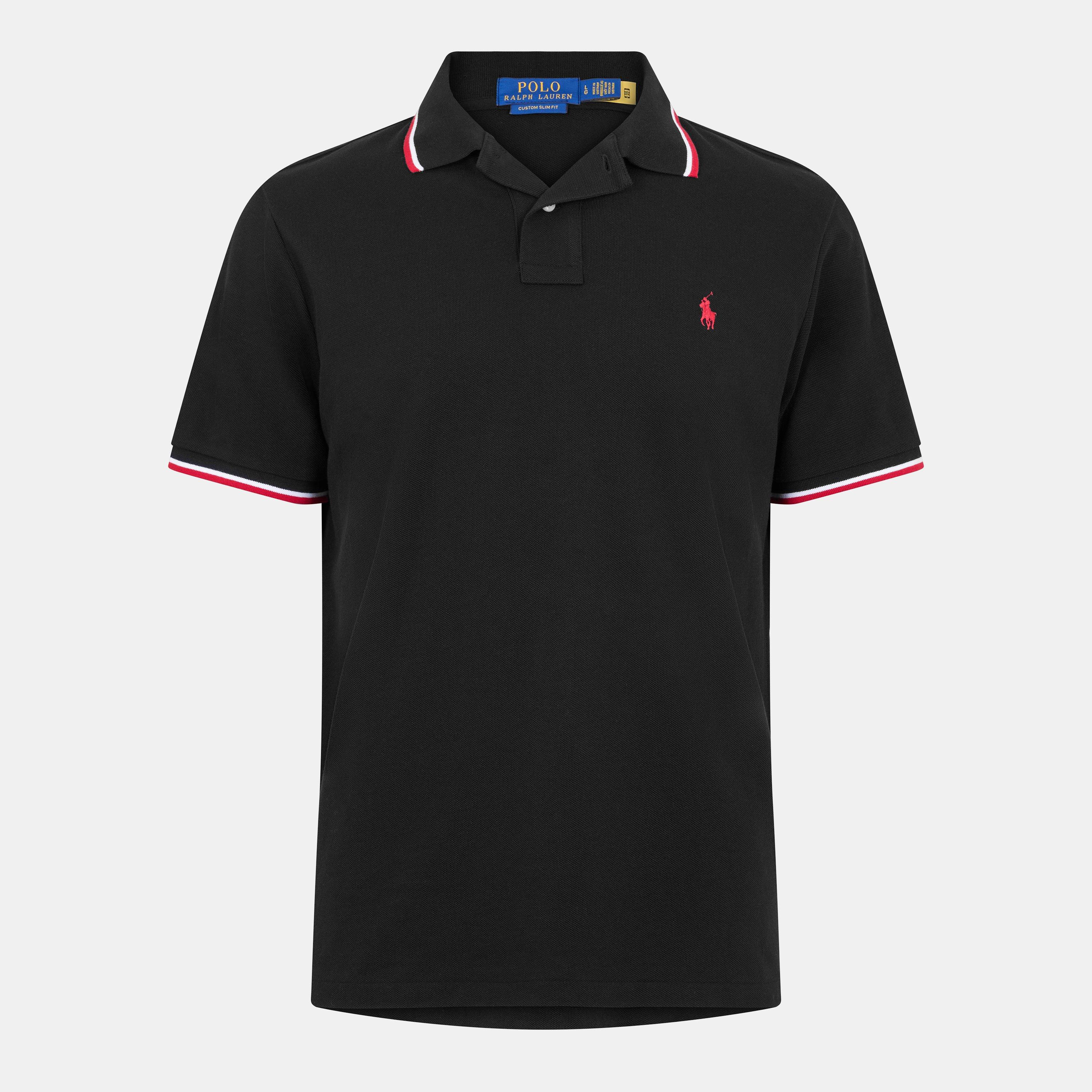 Polo Black - Polo Ralph Lauren - Men's Tipped Short-Sleeve Polo Shirt - 1