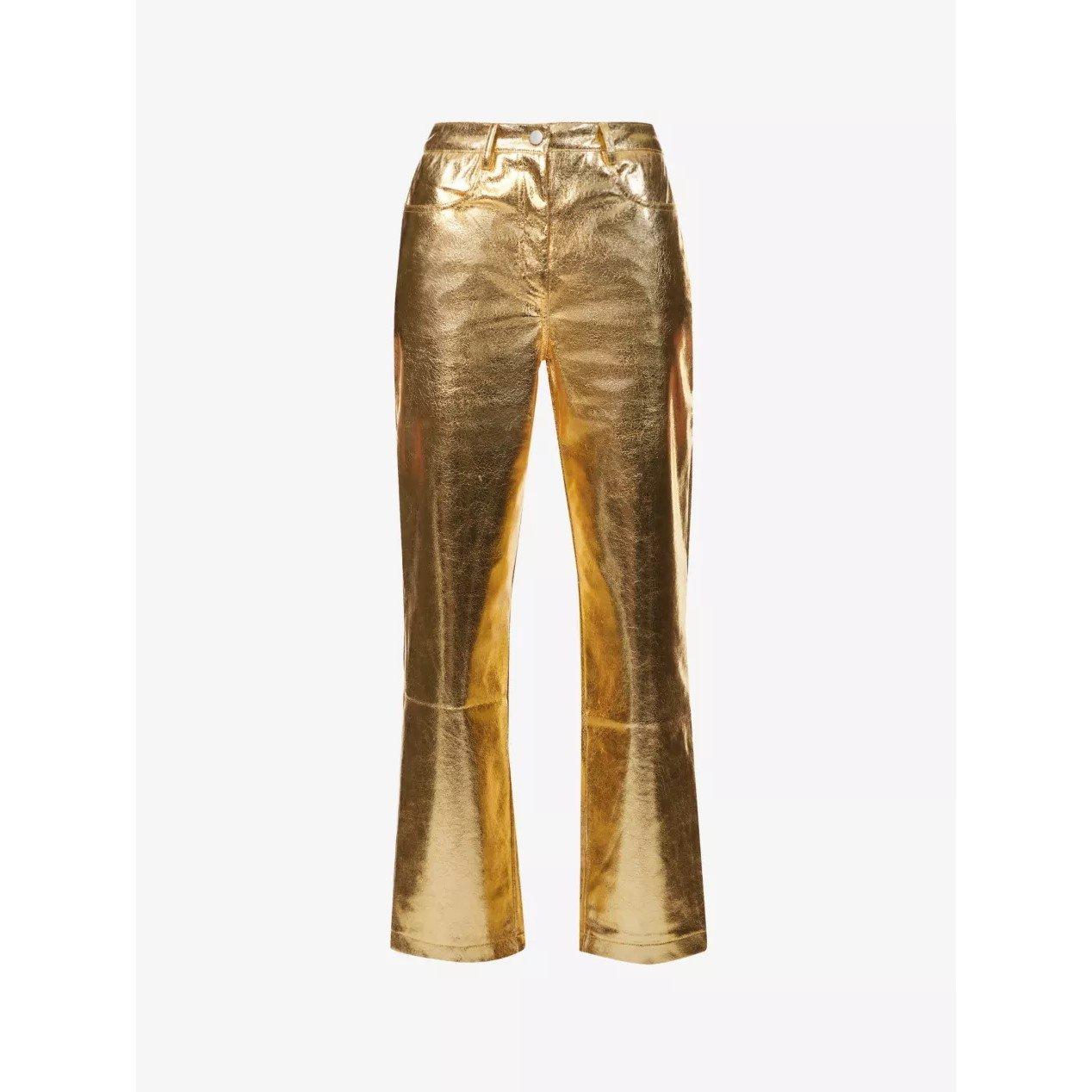 Amylynn Women's Lupe Gld Straight Leg Trousers - Gold - XS (6)