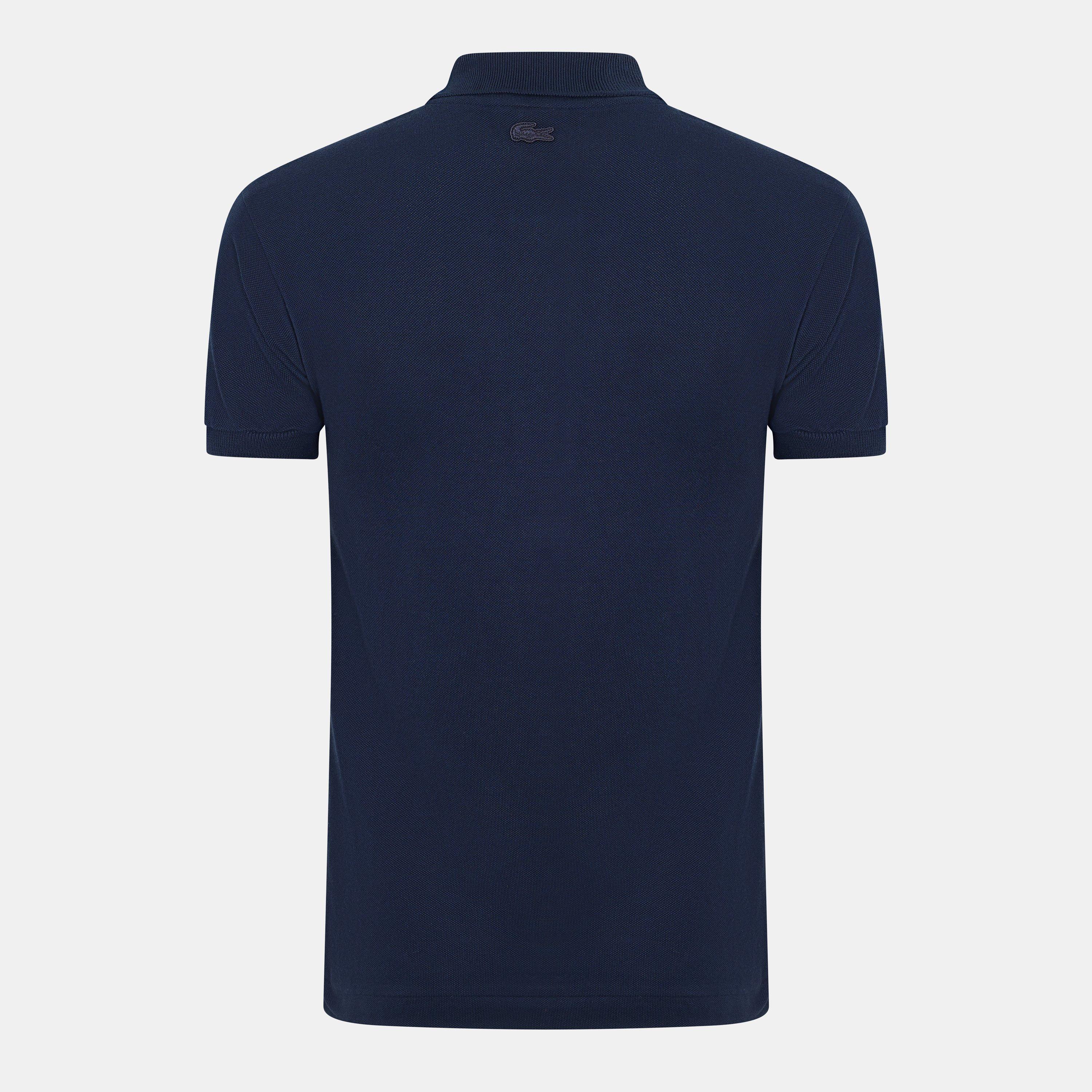 Navy Blue - Lacoste - Short-Sleeve Polo Shirt - 2