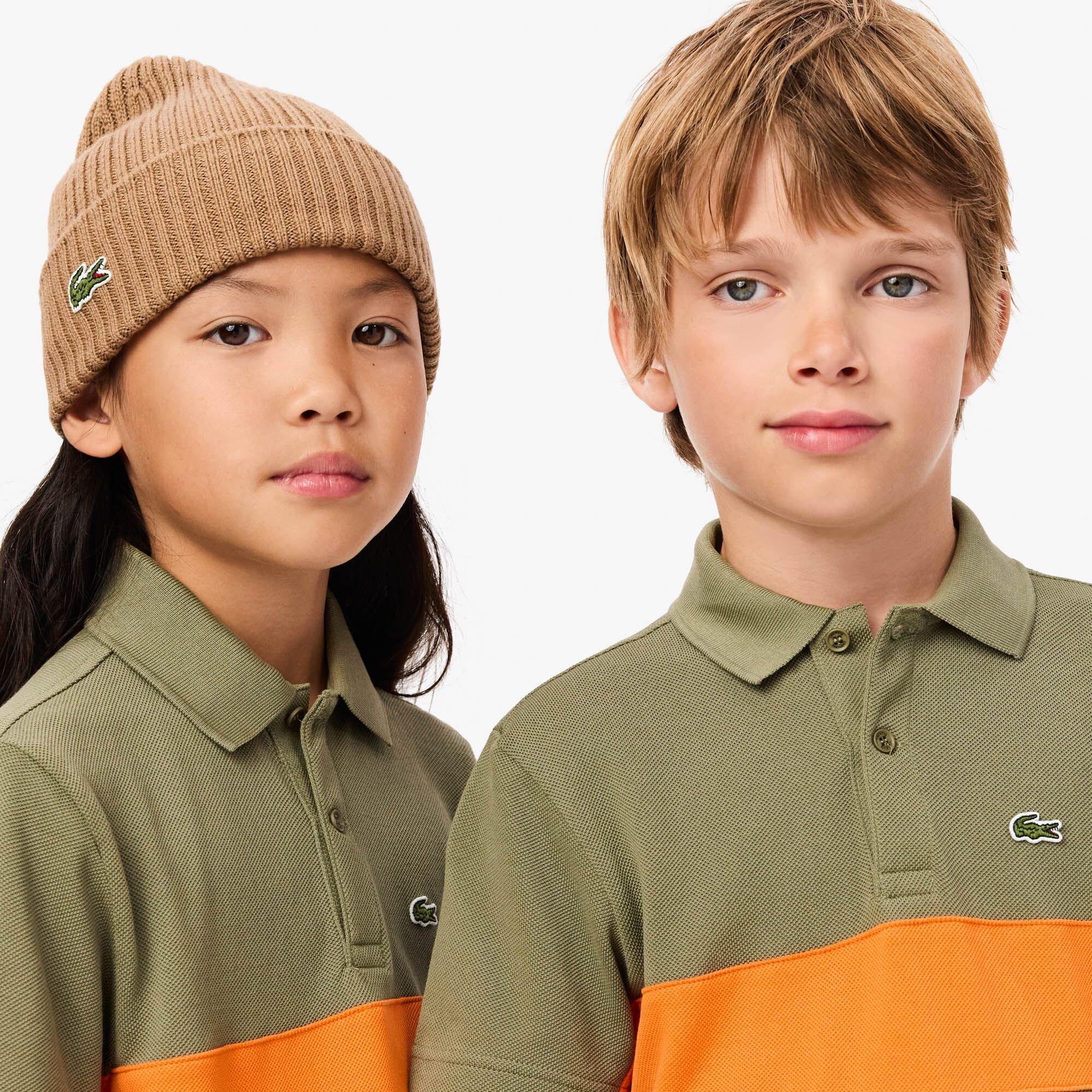 Khaki/Buoy - Lacoste - Kids' Short-Sleeve Polo Shirt - 2