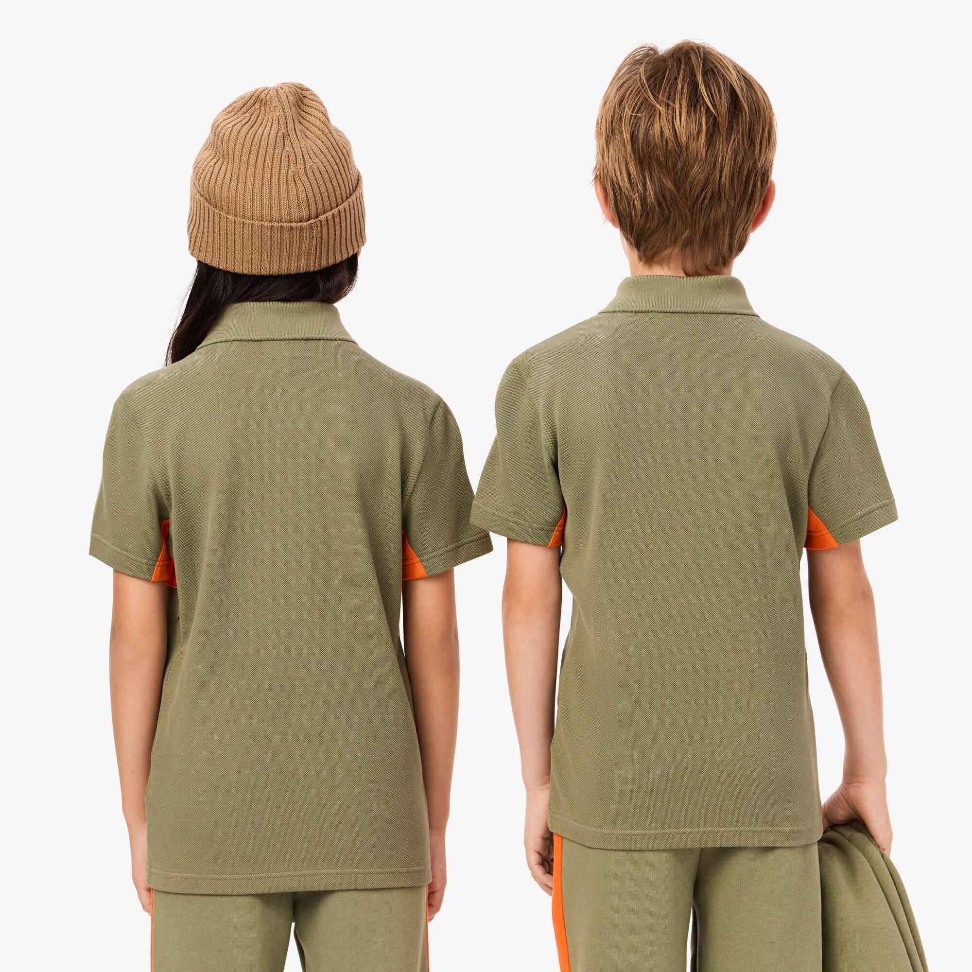 Khaki/Buoy - Lacoste - Kids' Short-Sleeve Polo Shirt - 3