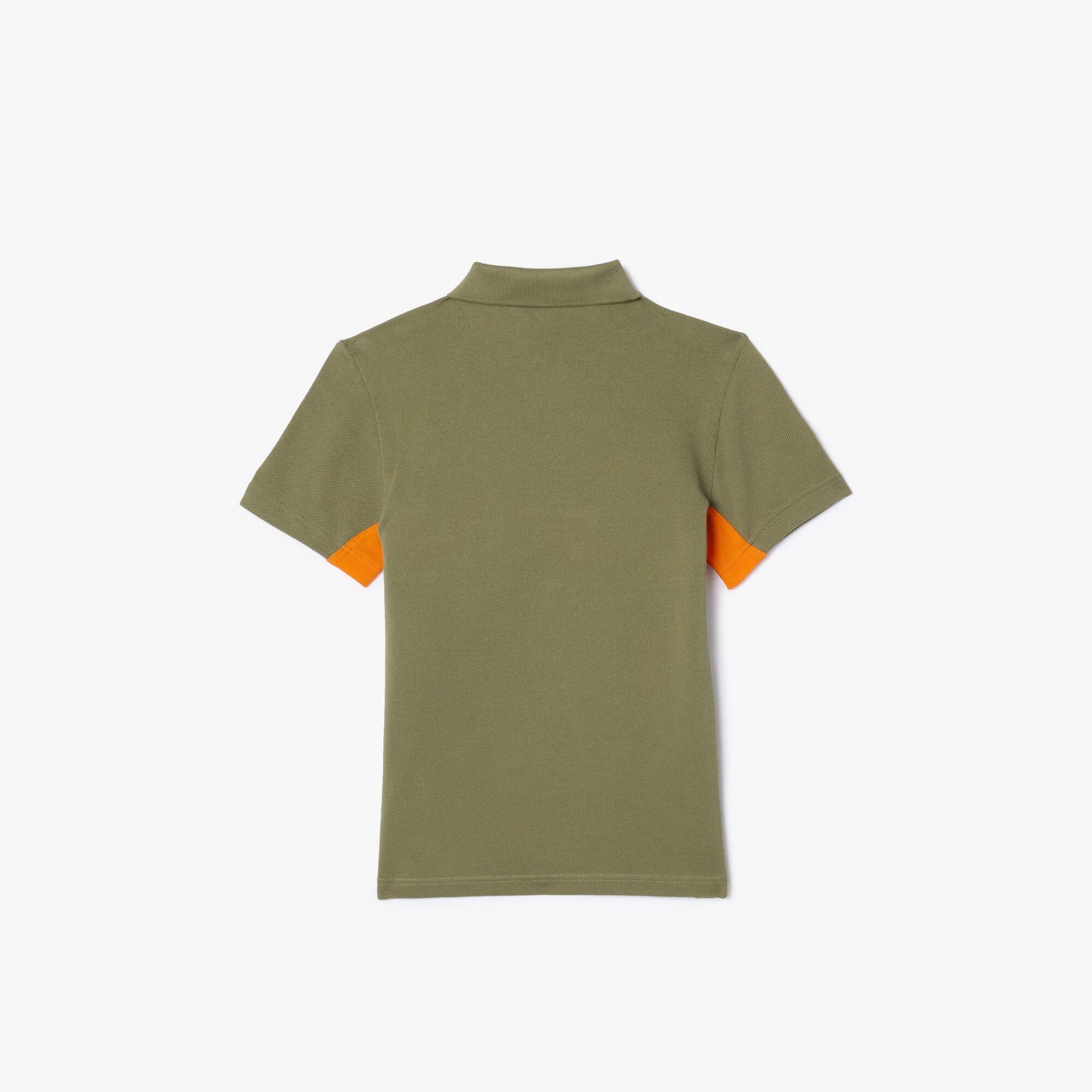 Khaki/Buoy - Lacoste - Kids' Short-Sleeve Polo Shirt - 5