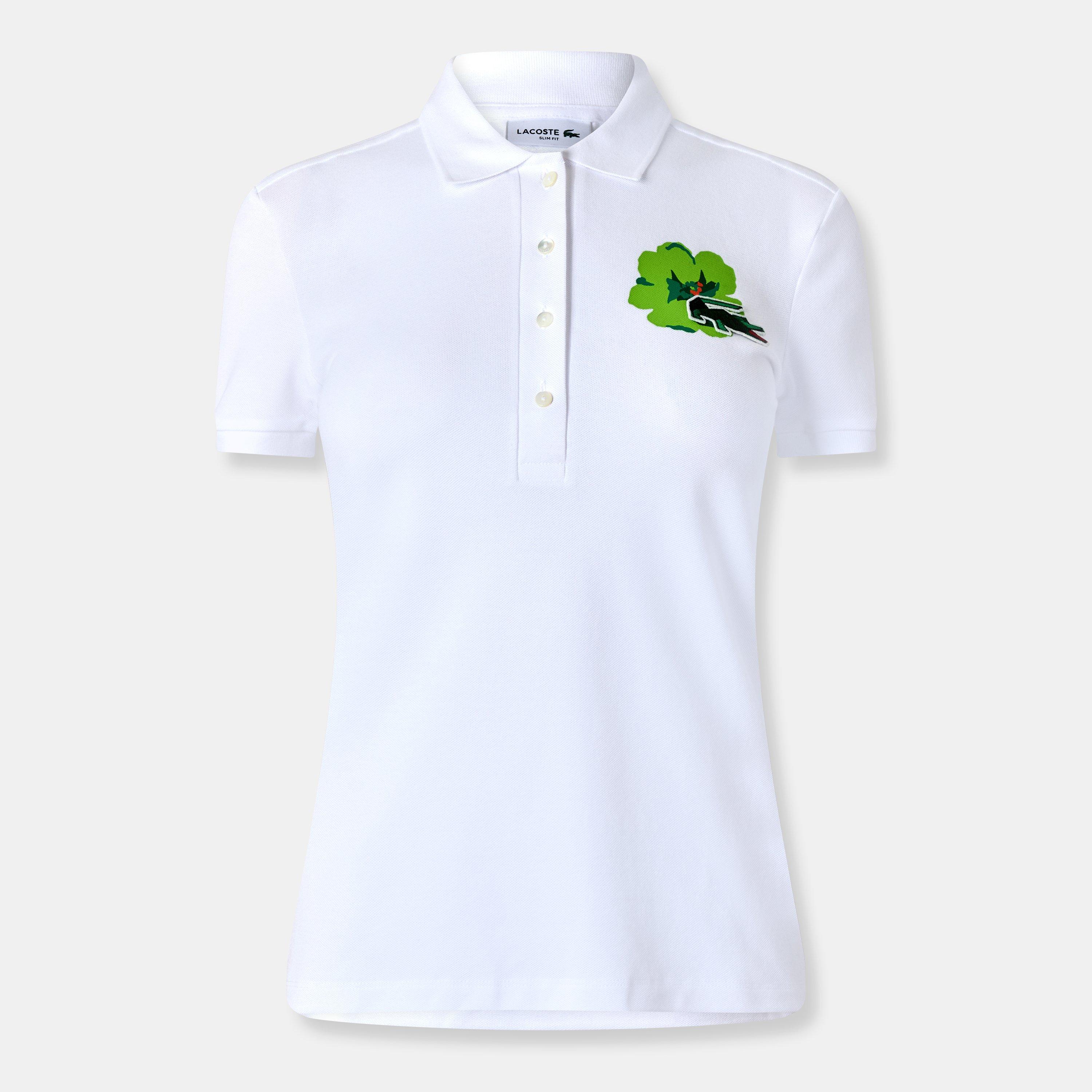 White - Lacoste - Women's Short-Sleeve Polo Shirt - 1