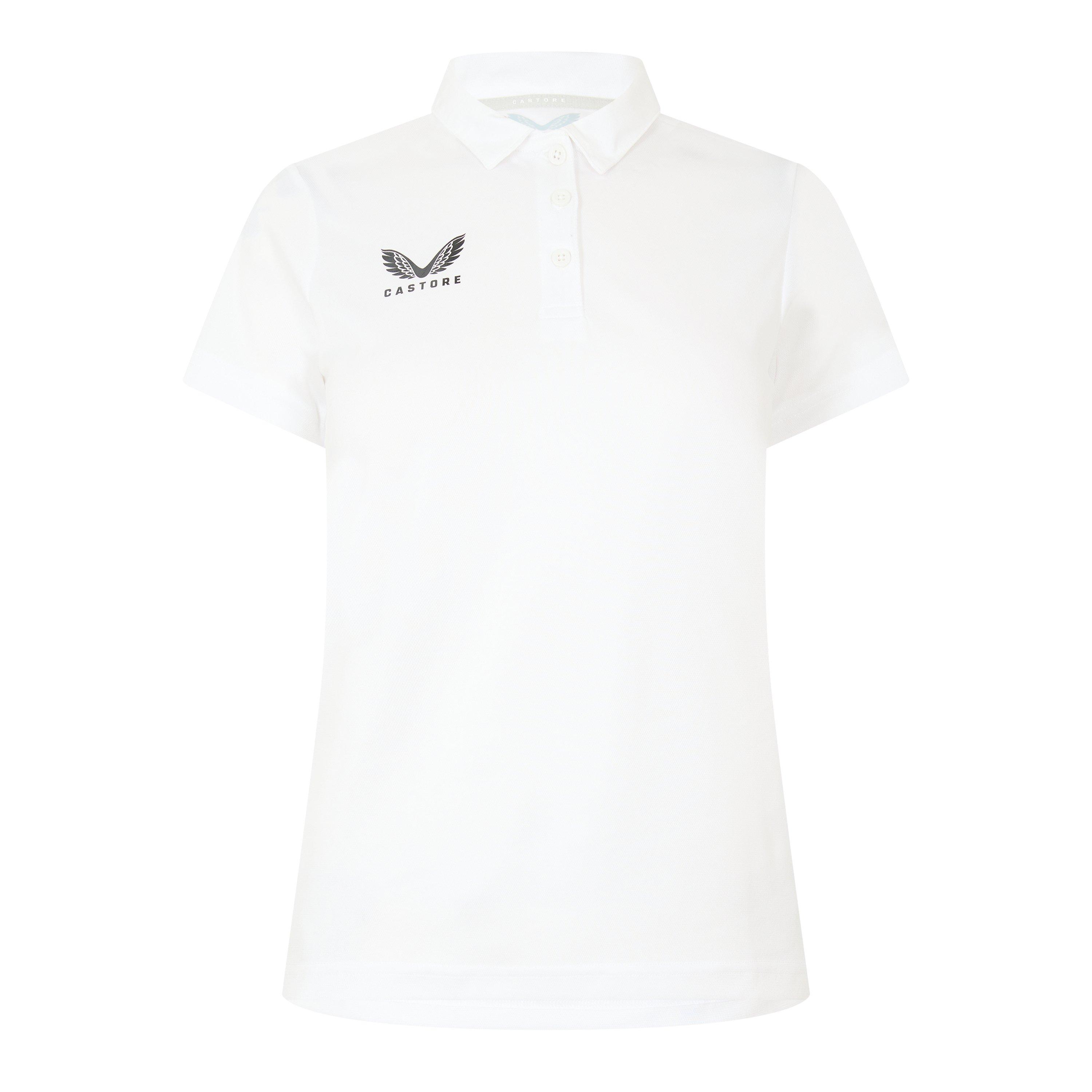 Castore Women's Short Sleeve Polo Shirt - Brill White - 12 (M)
