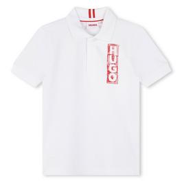 Hugo Marker Style Logo Polo Top Junior