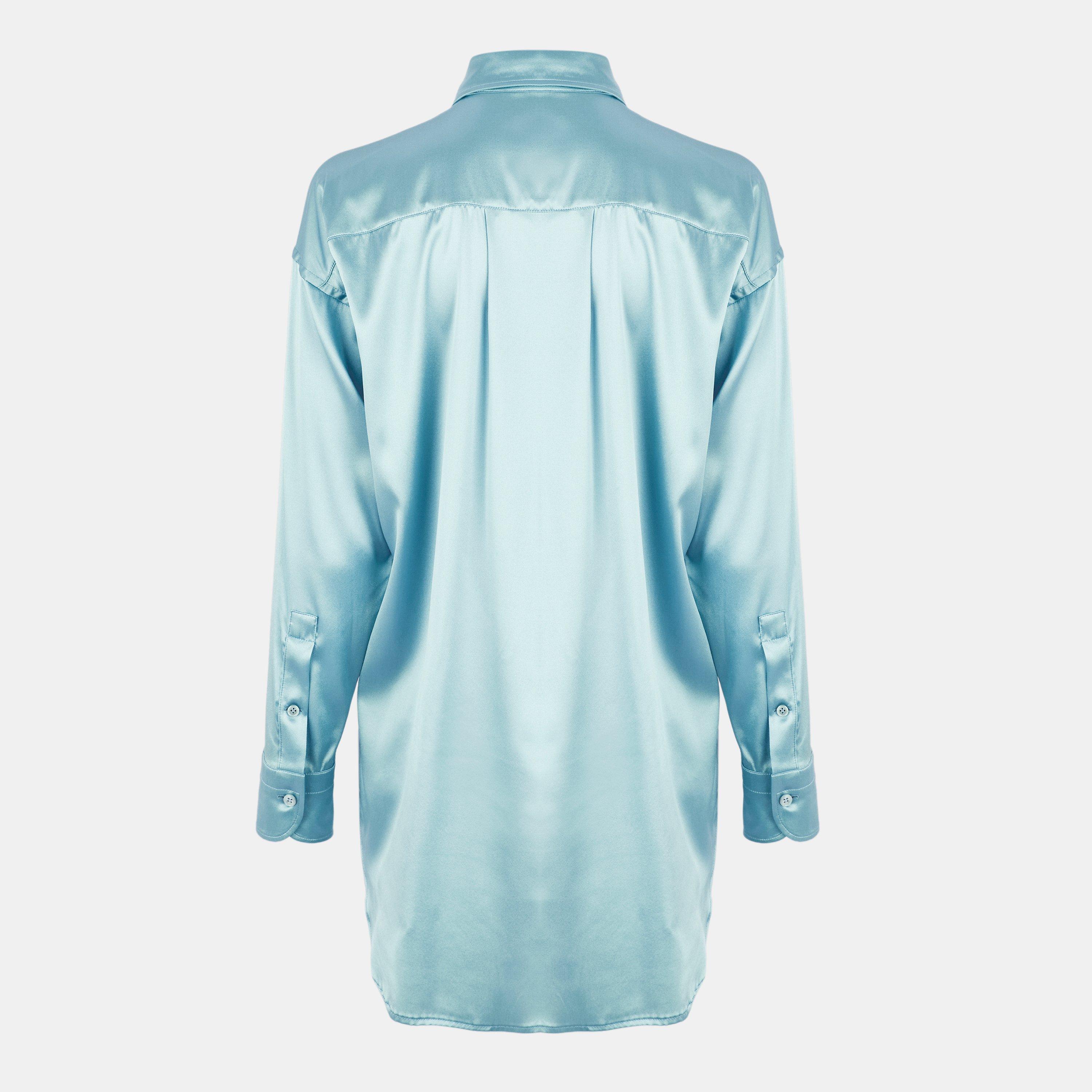 Blue - Tom Ford - Women's Long-Sleeve Blouse - 2