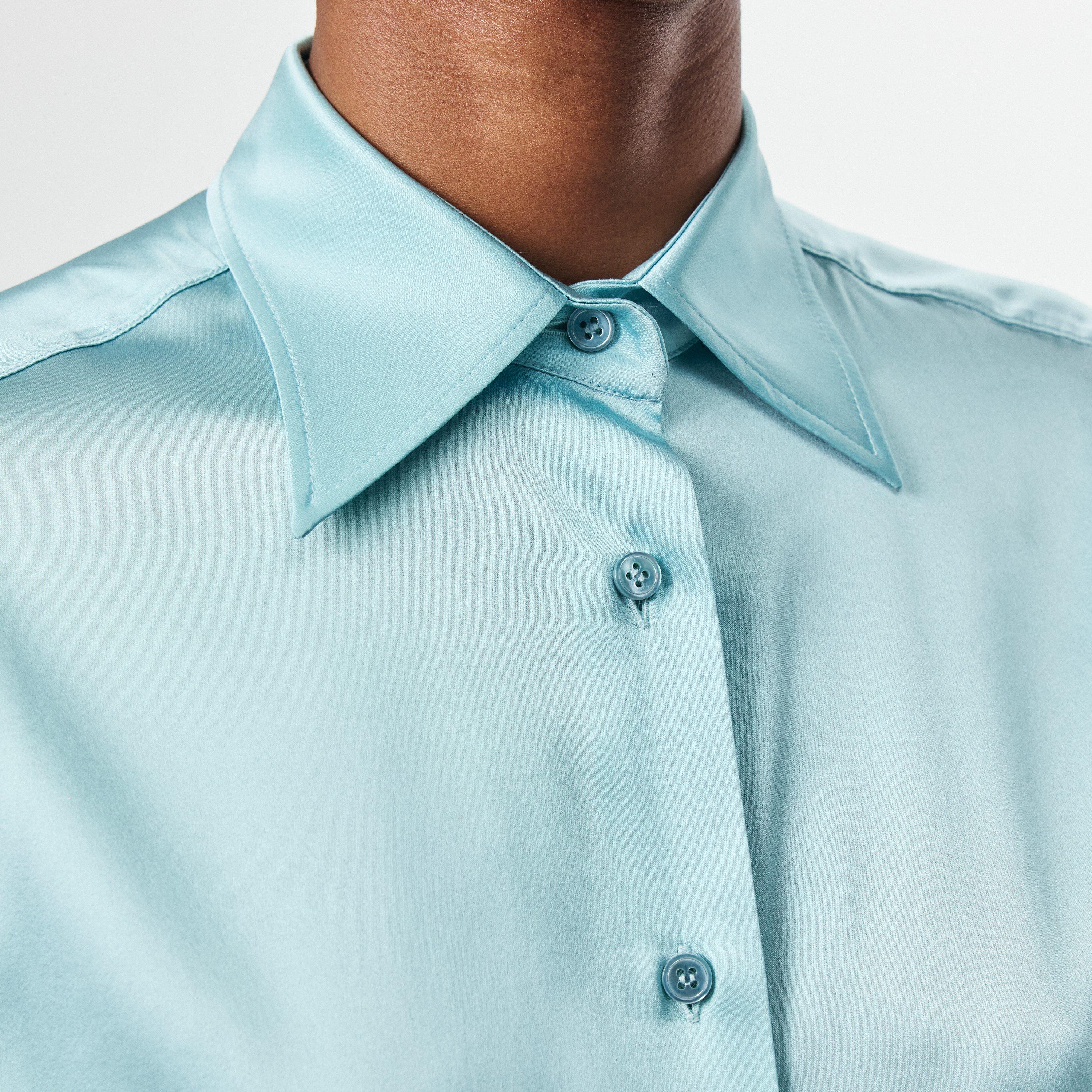 Blue - Tom Ford - Women's Long-Sleeve Blouse - 5