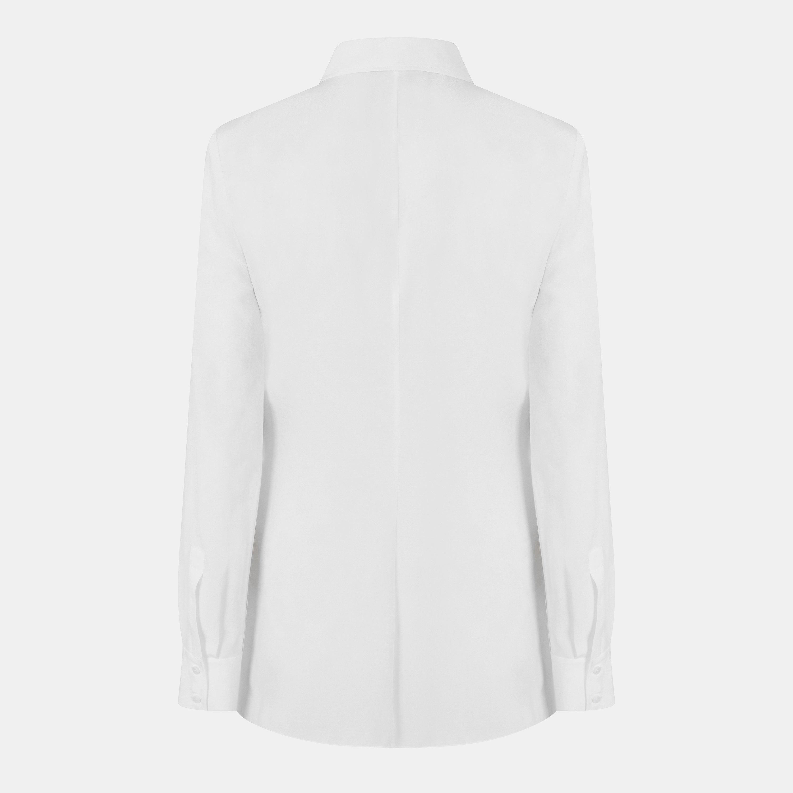 White - Tom Ford - Women's Long-Sleeve Blouse - 2