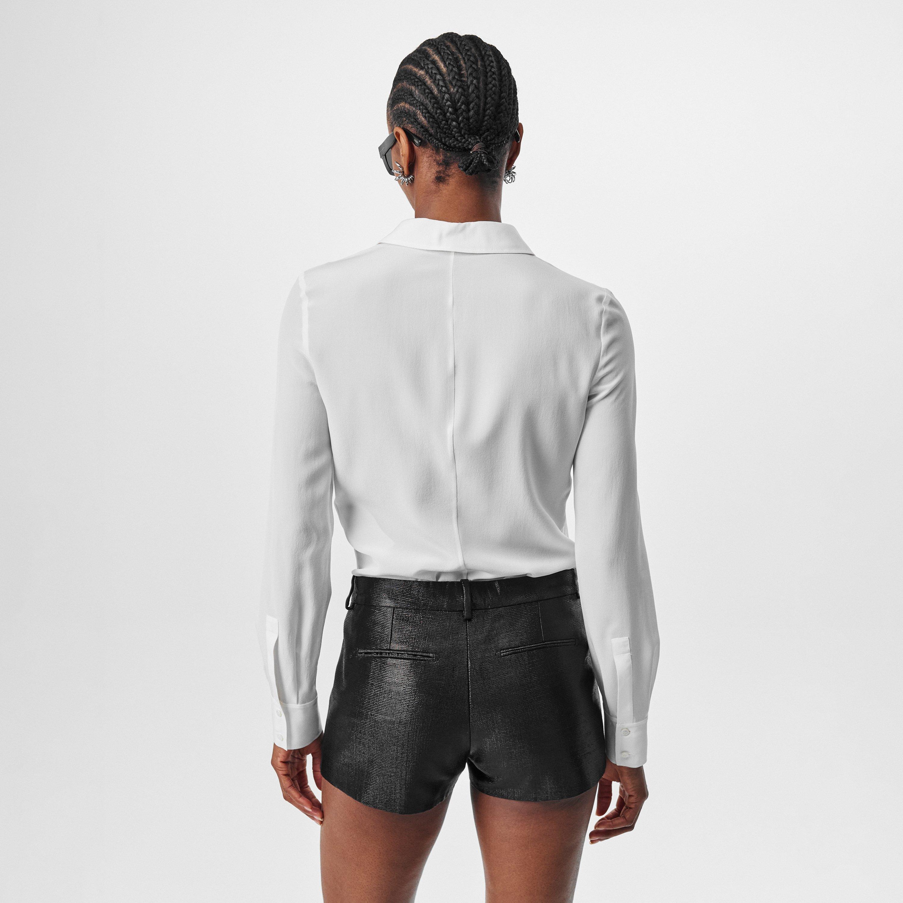 White - Tom Ford - Women's Long-Sleeve Blouse - 4