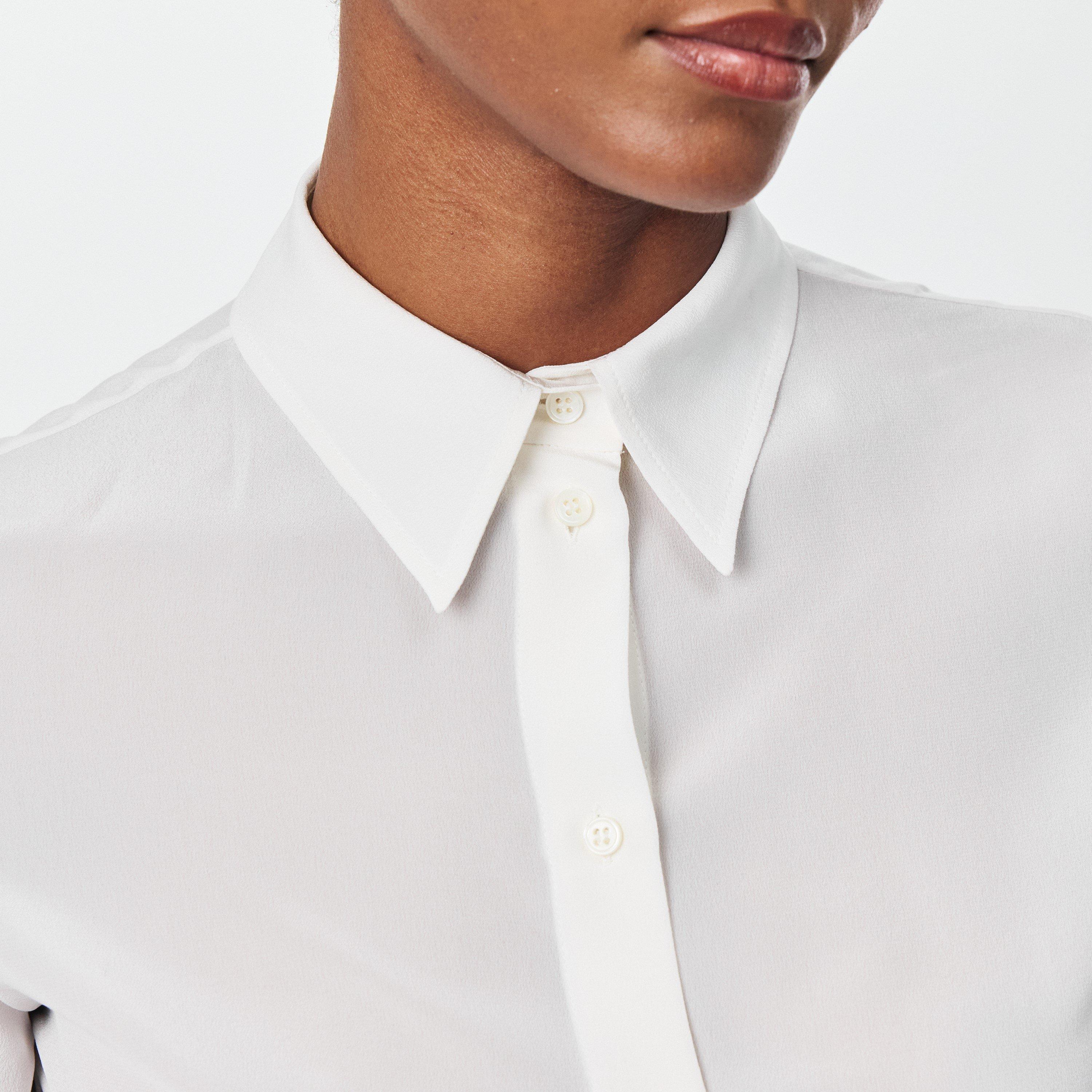 White - Tom Ford - Women's Long-Sleeve Blouse - 5
