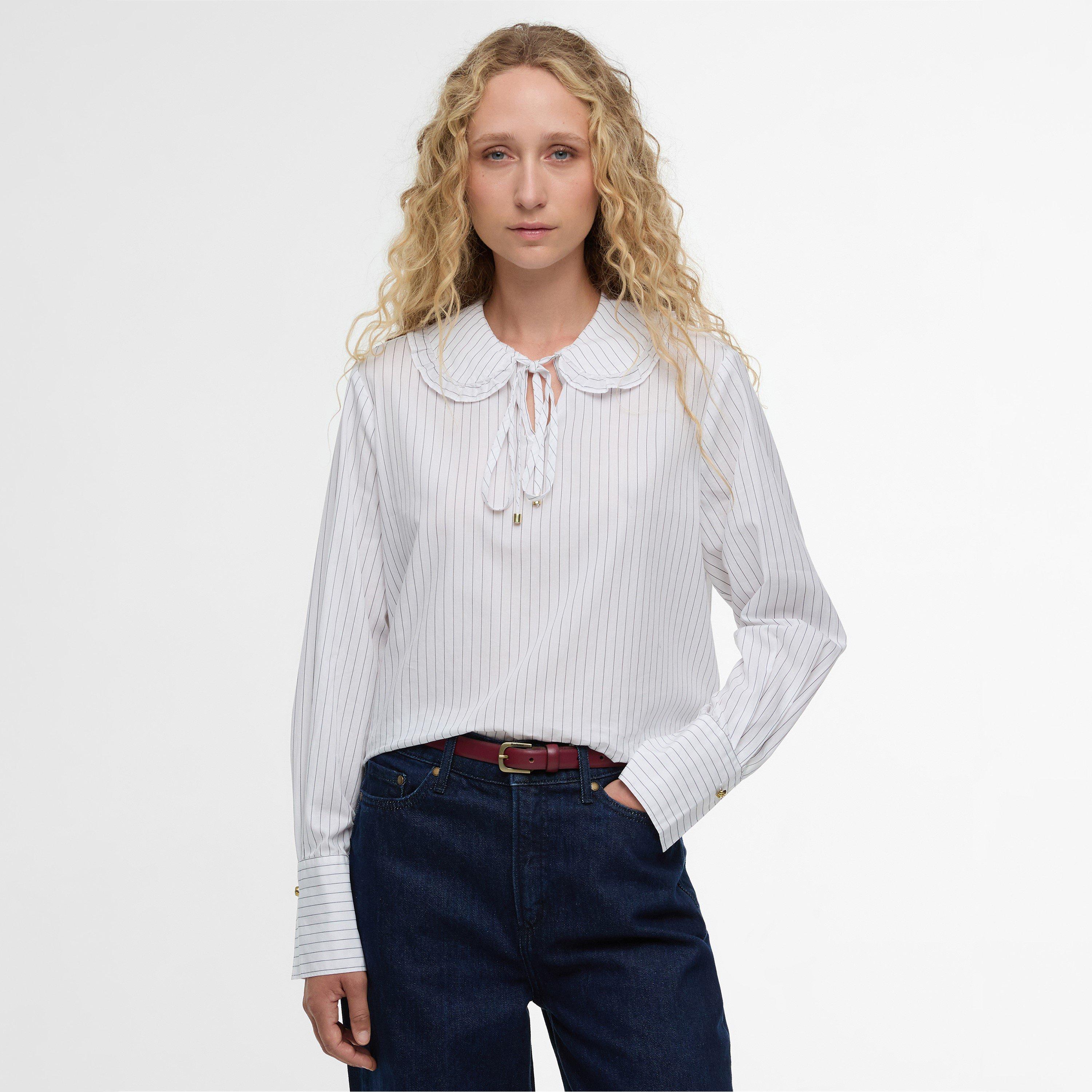Wht/Nvy Stripe - Barbour - Womens Avery Shirt - 2