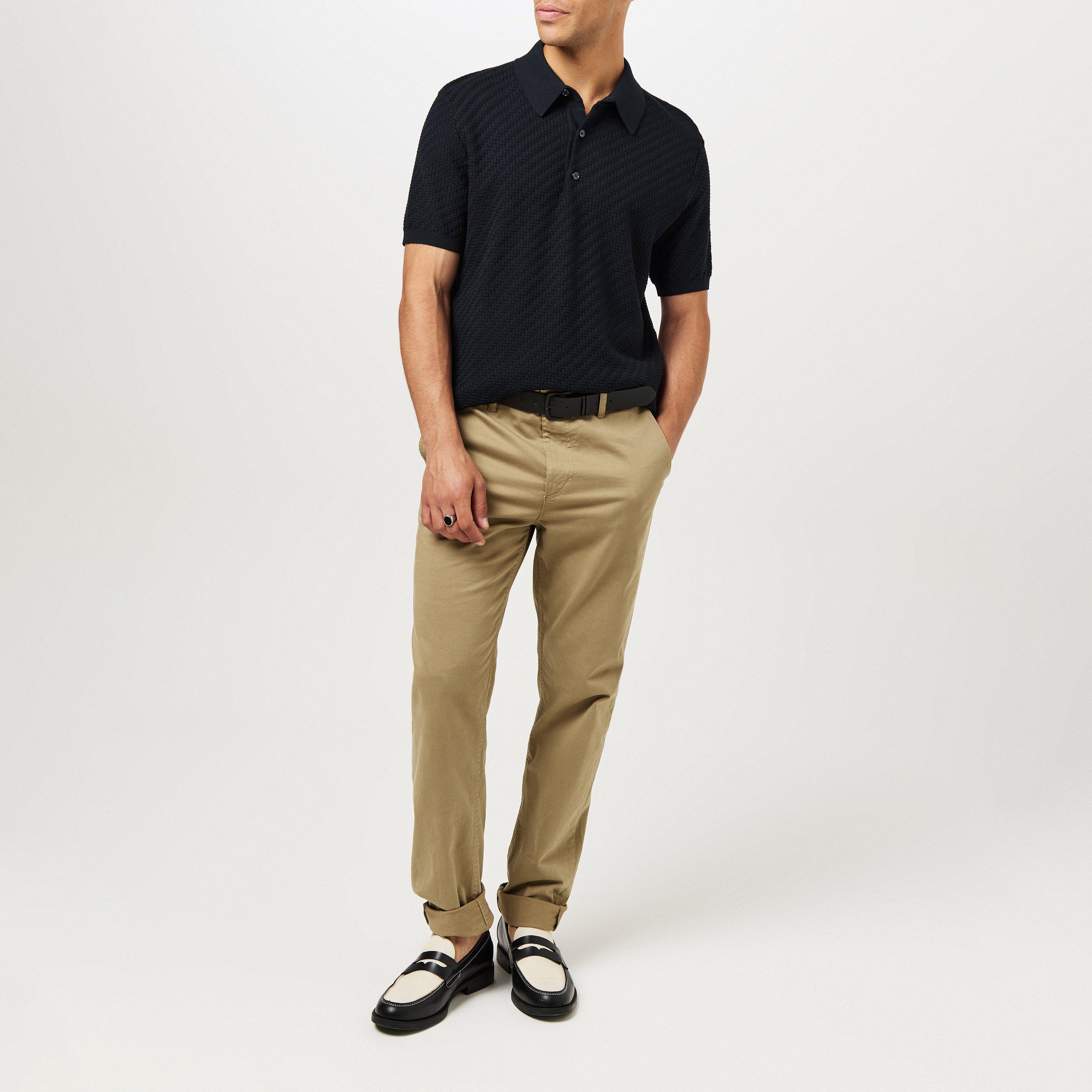 Black - Brioni - Men's Knitted Short-Sleeve Polo Shirt - 6