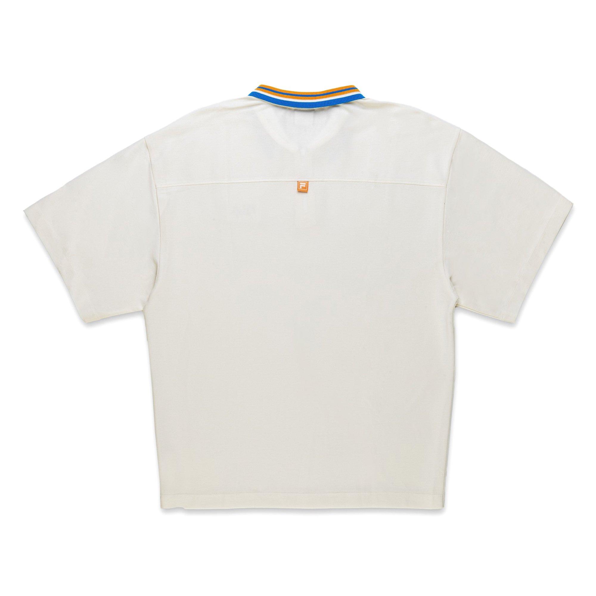 OFF WHITE - Fila - Zipped Short Sleeve Polo Shirt - 2