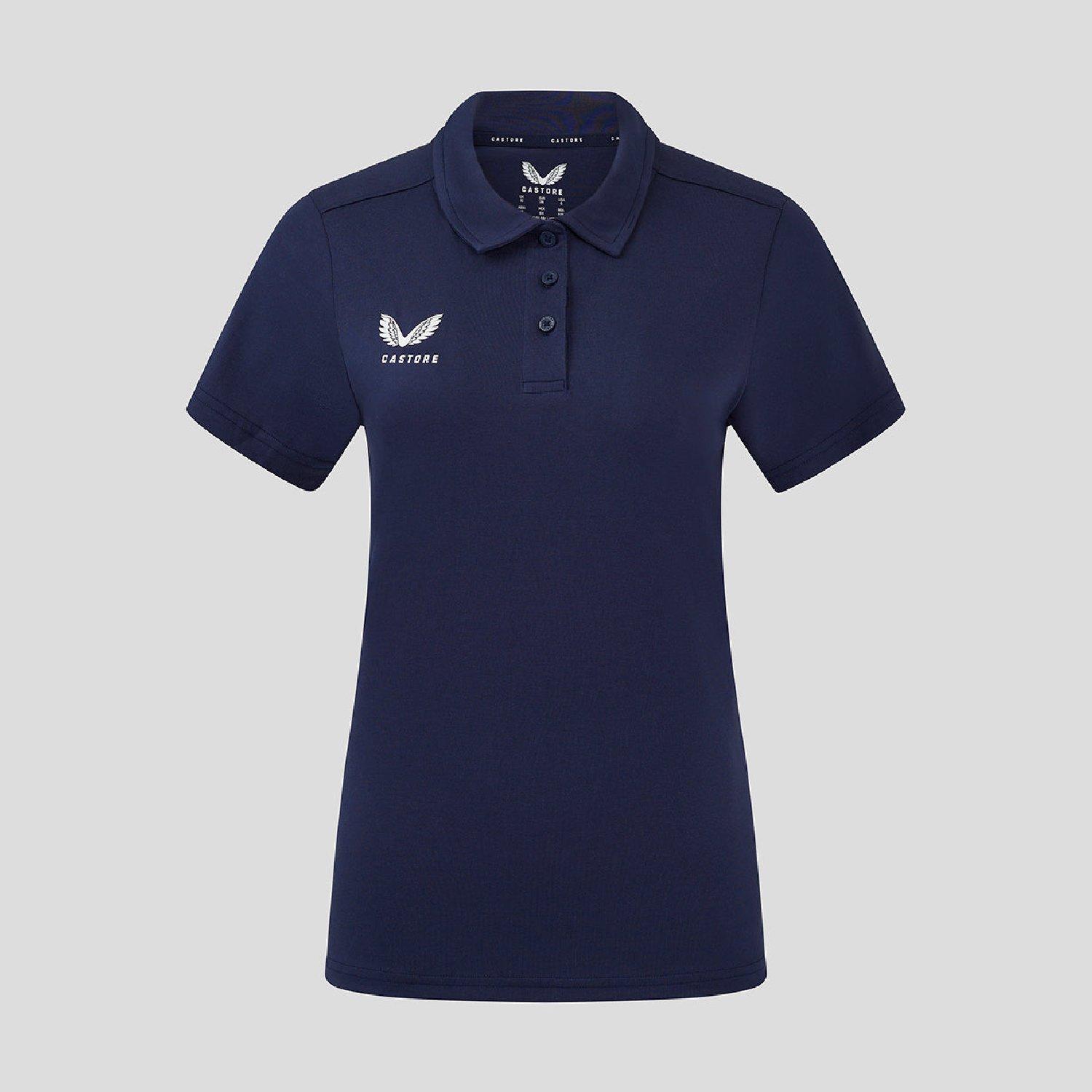 Castore Women's Short Sleeve Polo Shirt - Peacoat - 8 (XS)