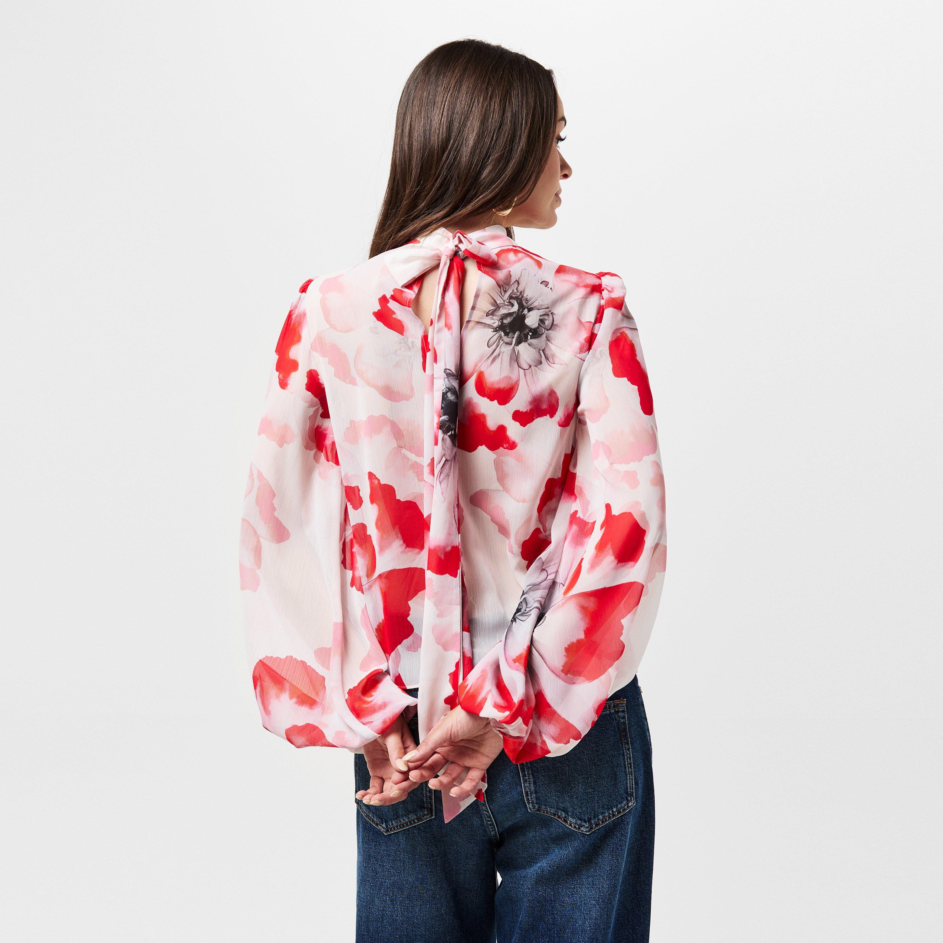 Ivory - Ted Baker - Tie Neck Blouse - 4