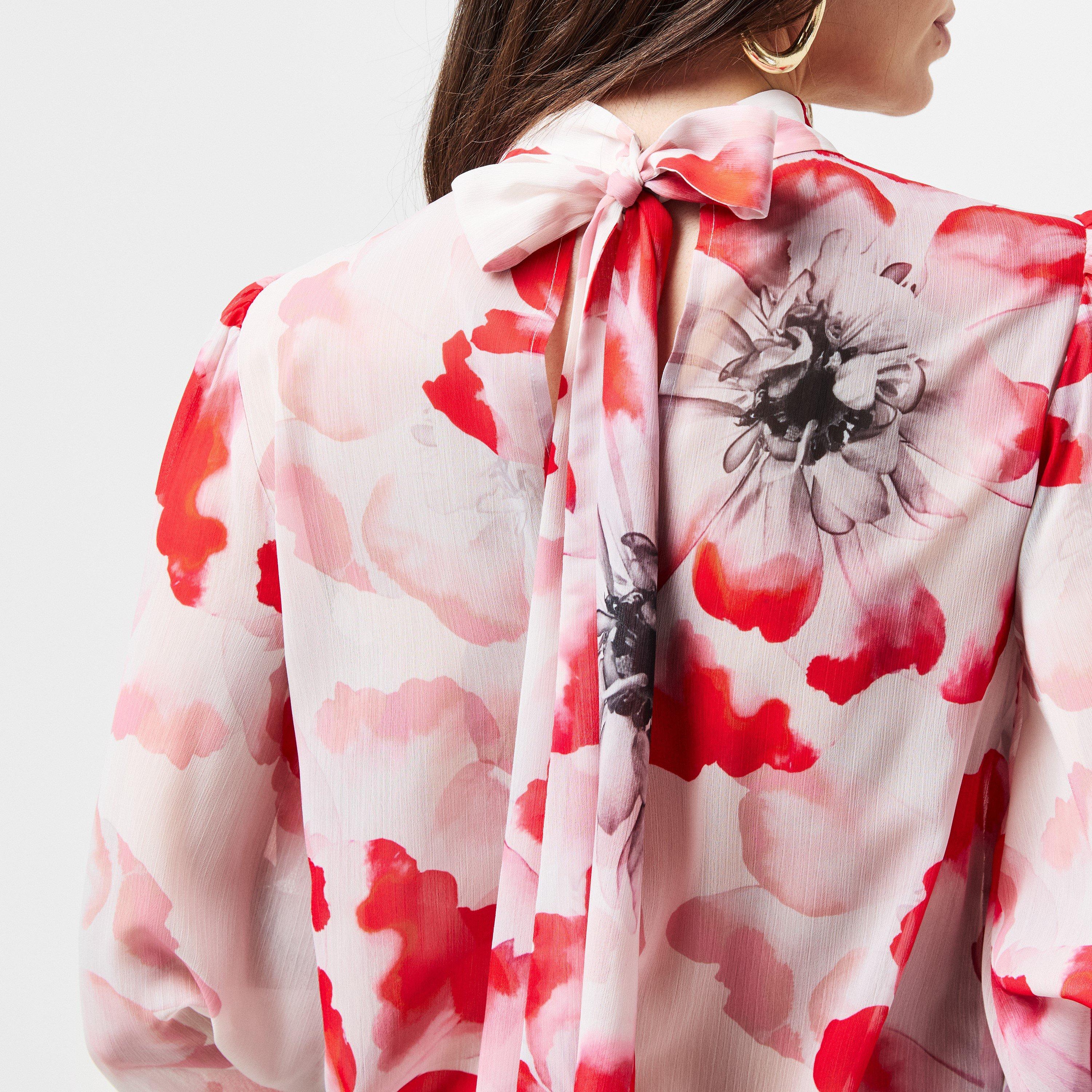 Ivory - Ted Baker - Tie Neck Blouse - 5