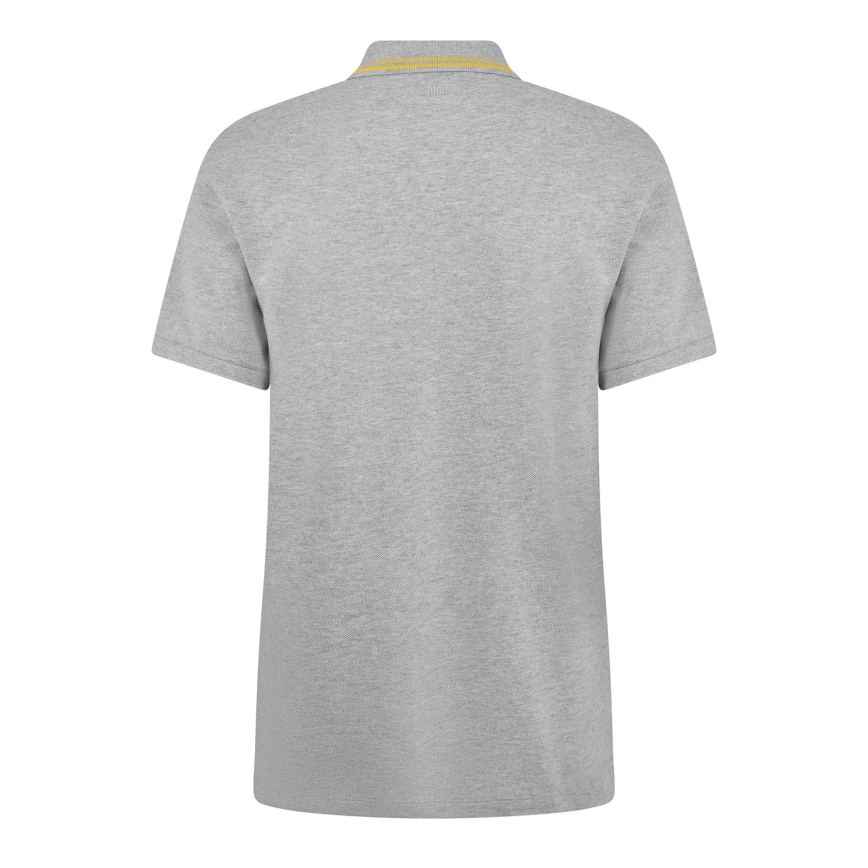 Grey - Ami Paris - Men's Short Sleeve Polo Shirt - 2