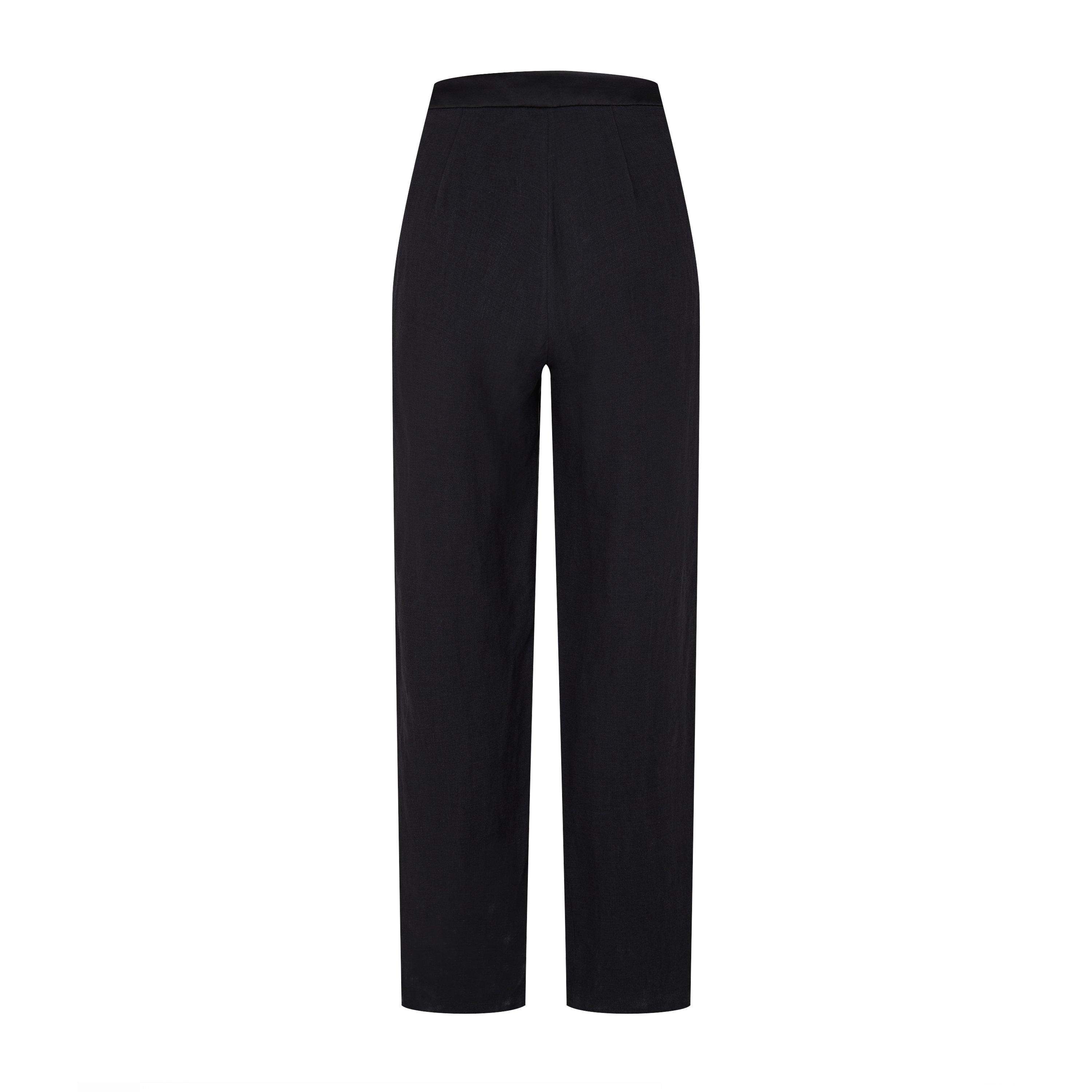 Black - Armani Exchange - Women's Straight Trousers - 2