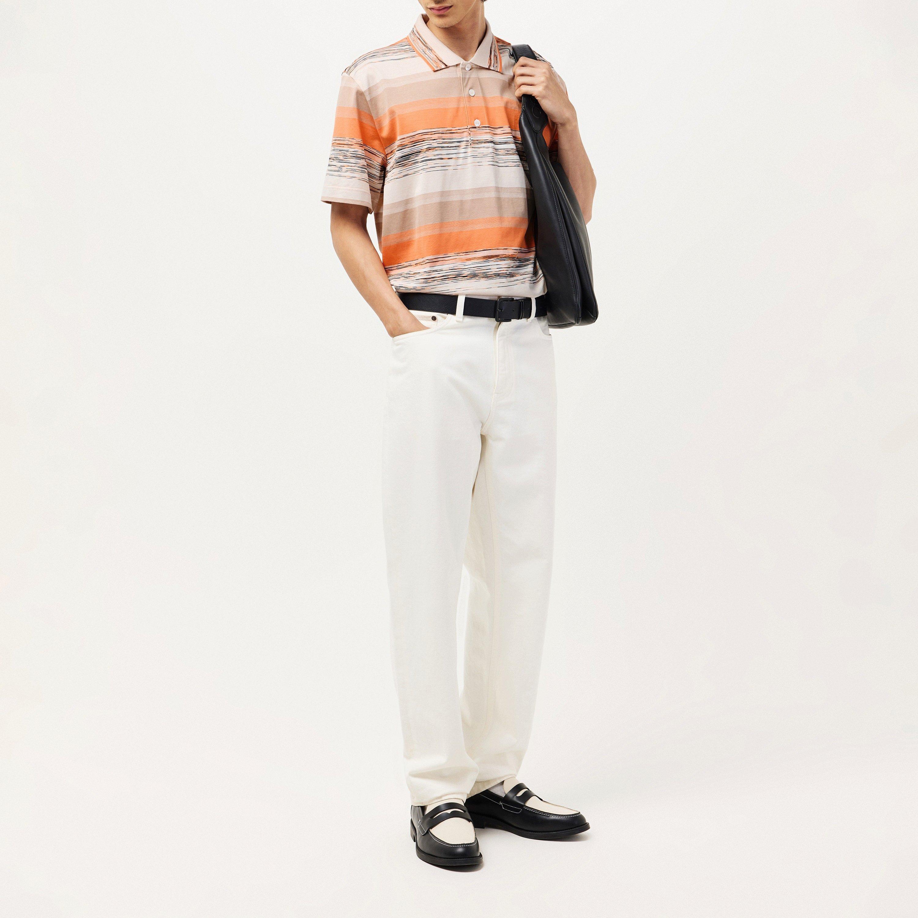 Orange Beige - Missoni - Short-Sleeve Polo Shirt - 6