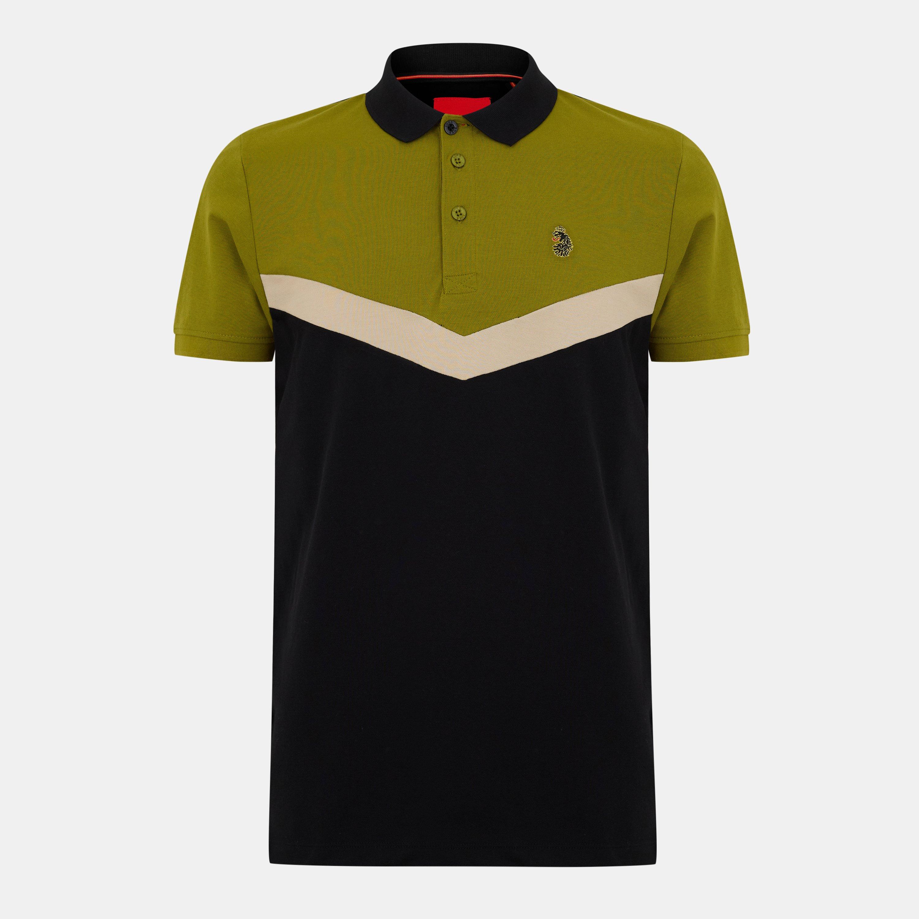 Cardamom Blk - Luke - Men's Cala Chev Short-Sleeve Polo Shirt - 1