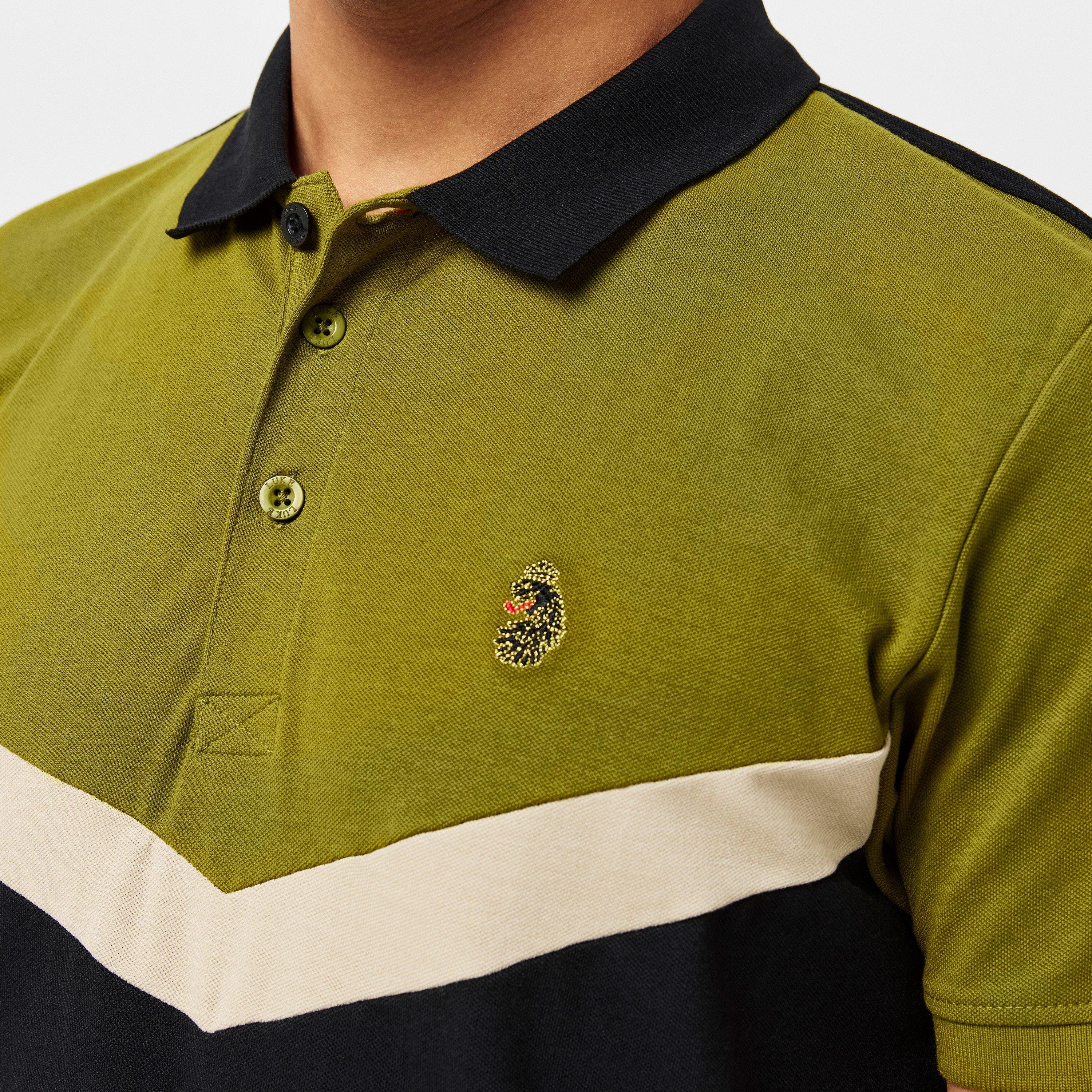Cardamom Blk - Luke - Cala Chev Short-Sleeve Polo Shirt - 5
