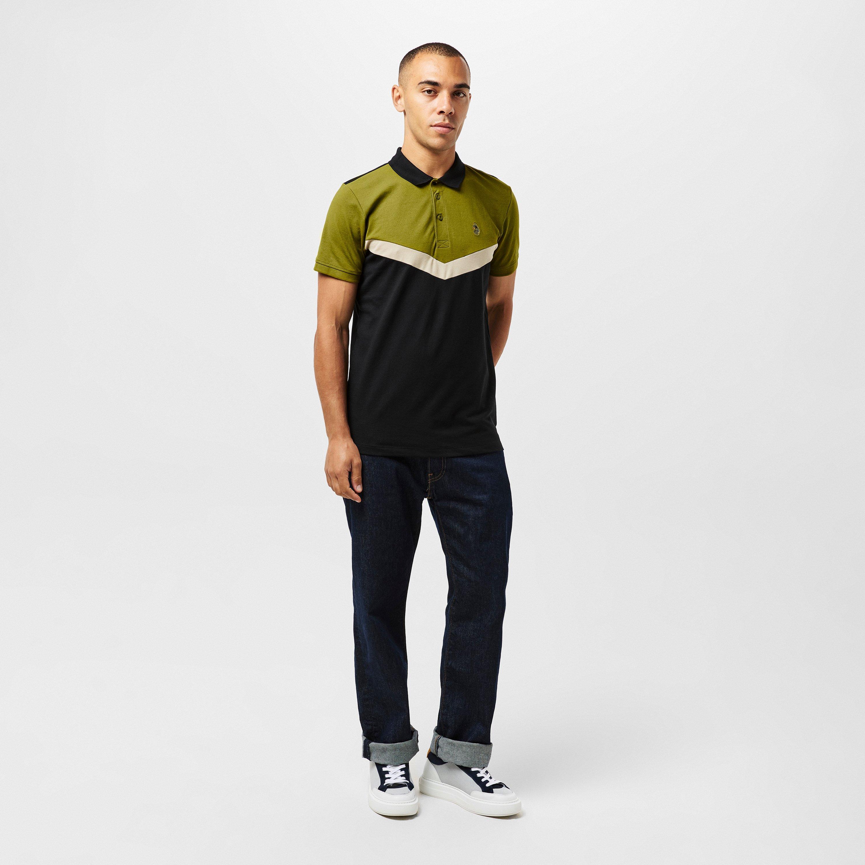 Cardamom Blk - Luke - Cala Chev Short-Sleeve Polo Shirt - 6