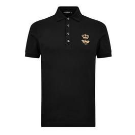 Dolce and Gabbana Crown Bee Polo Shirt