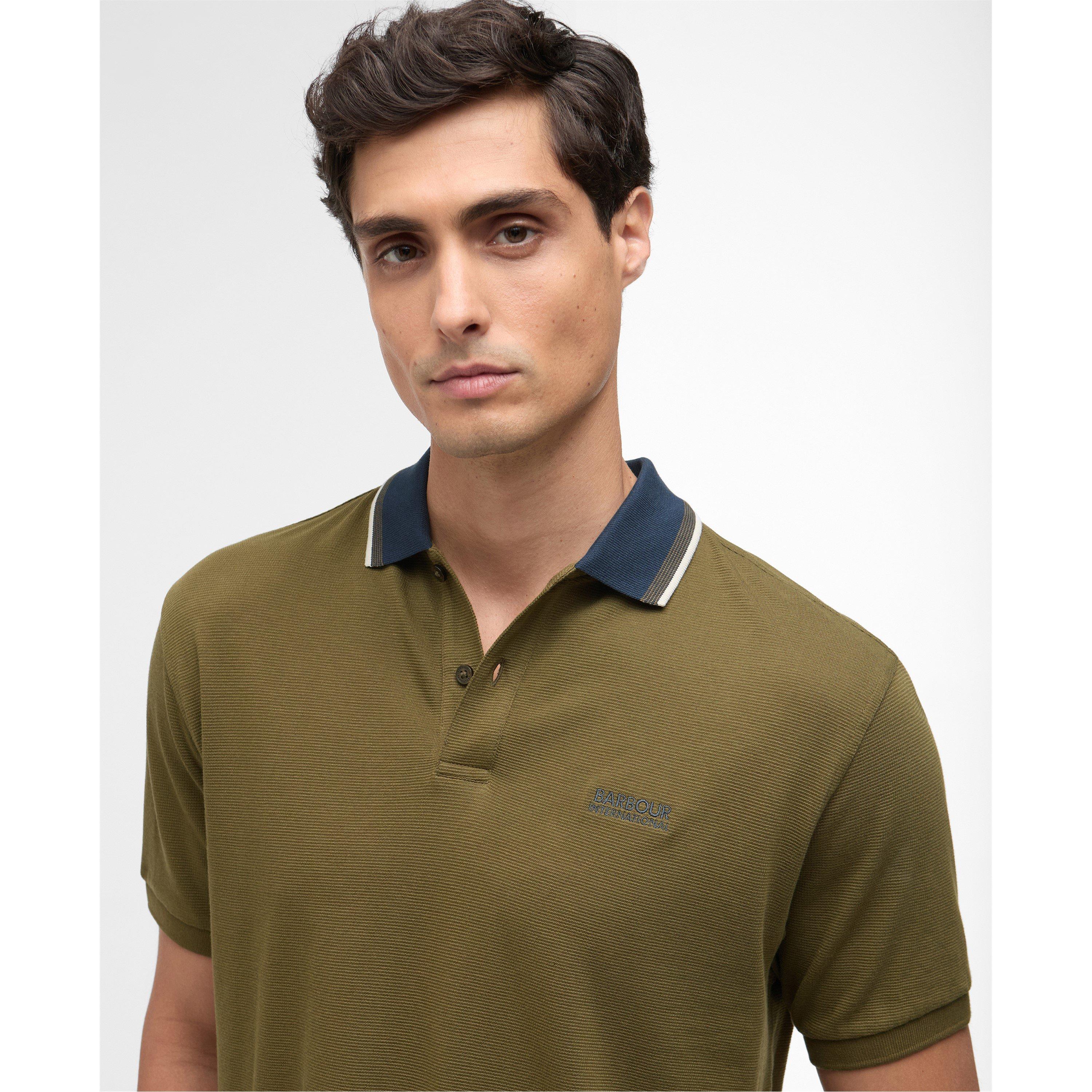 Light Sage - Barbour International - Mens Vase Polo - 4