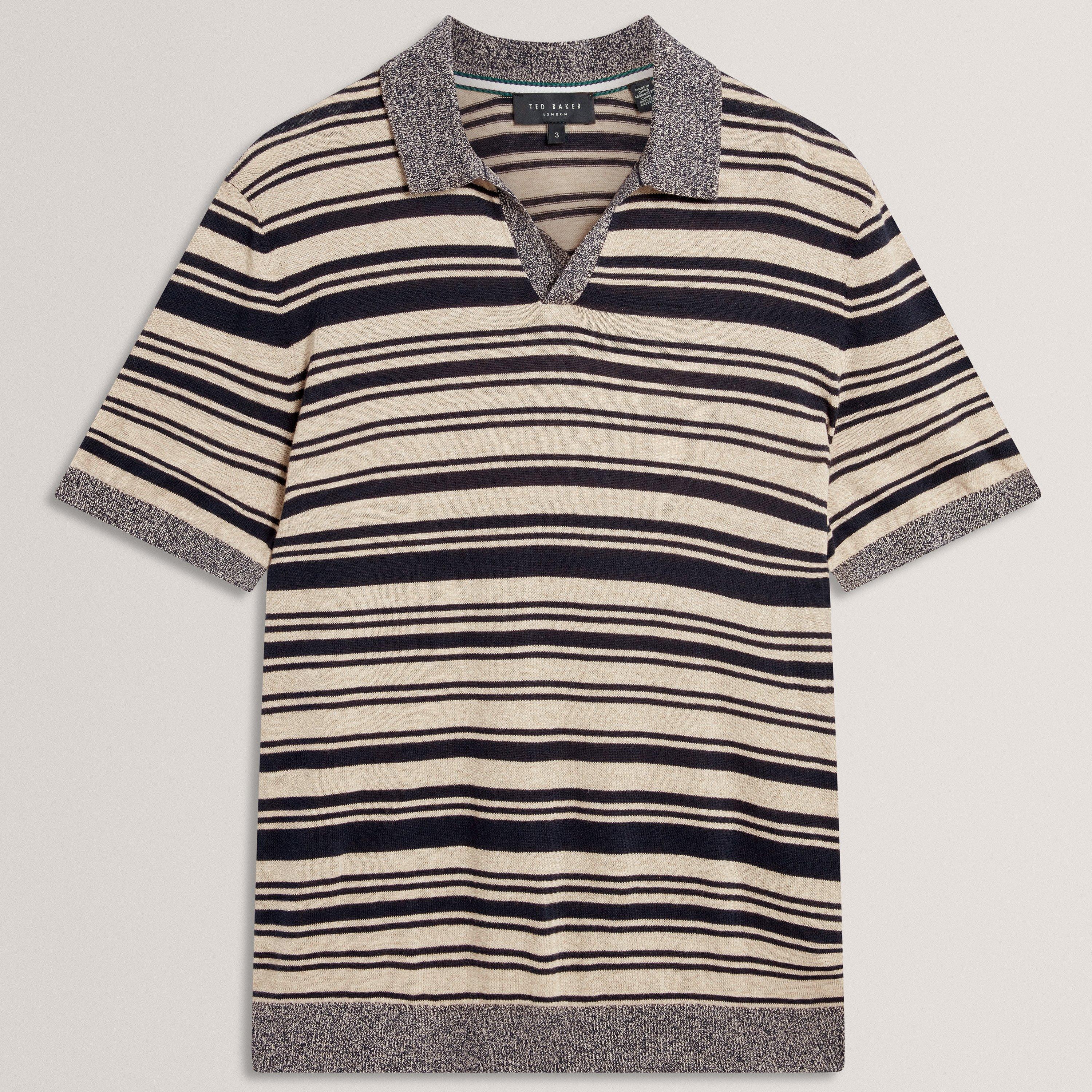 Ted Baker Men's Short Sleeve Polo Shirt - Navy - 2XL (6)