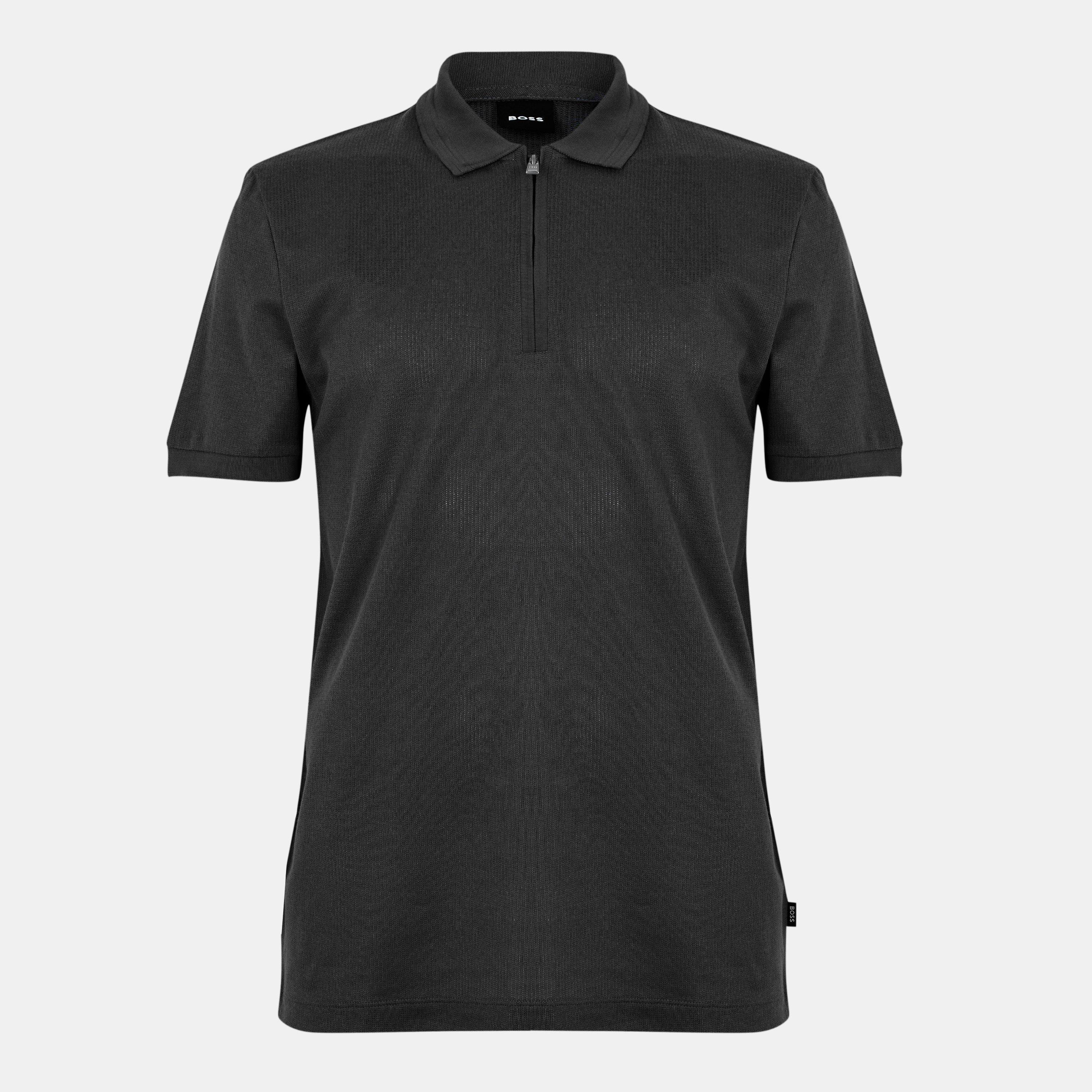 Black 001 - Boss - Mens BOSS BLACK Paras Short Sleeve Modern Polo Shirt - 1