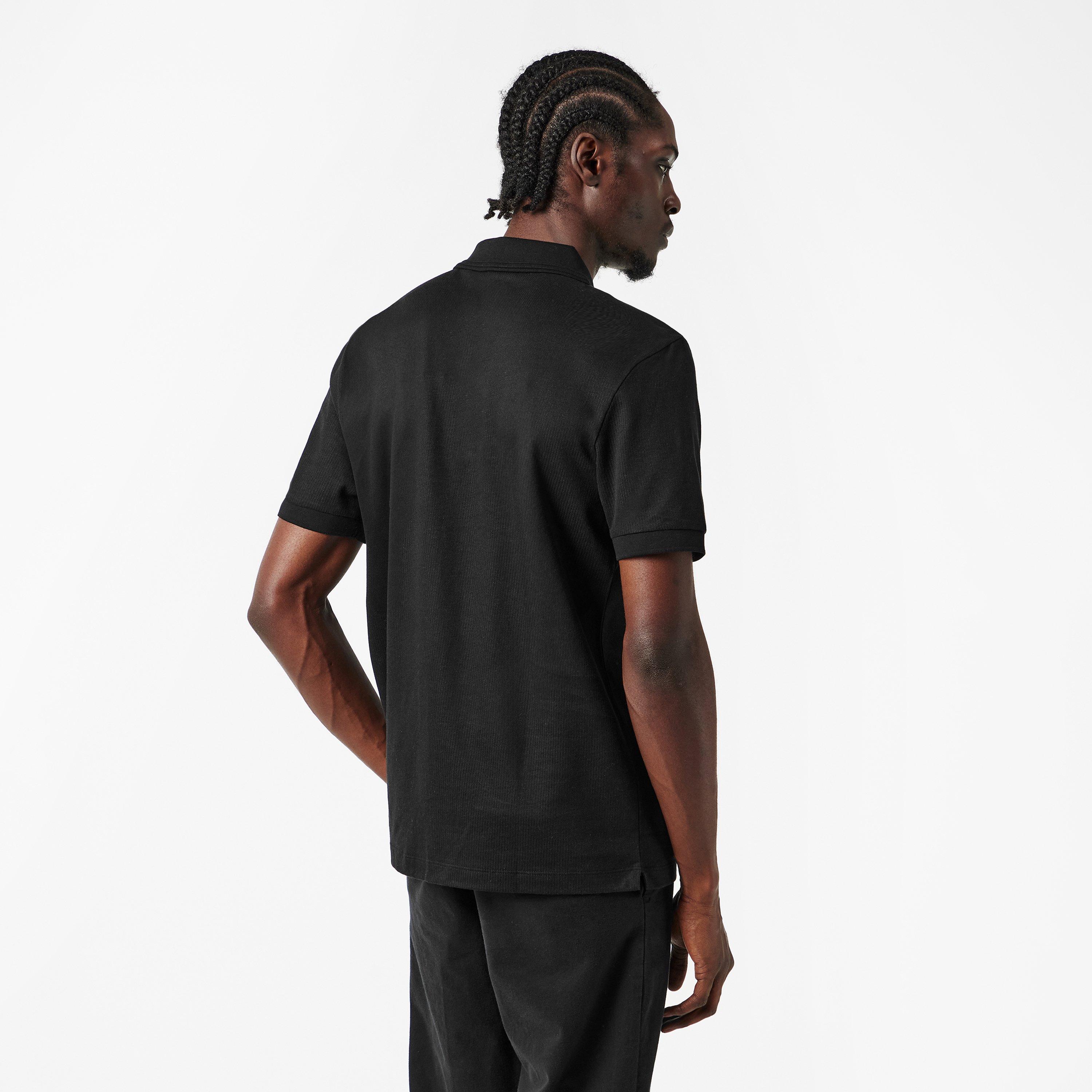 Black 001 - Boss - Men's H Paras  Black Short Sleeve Polo Shirt - 4