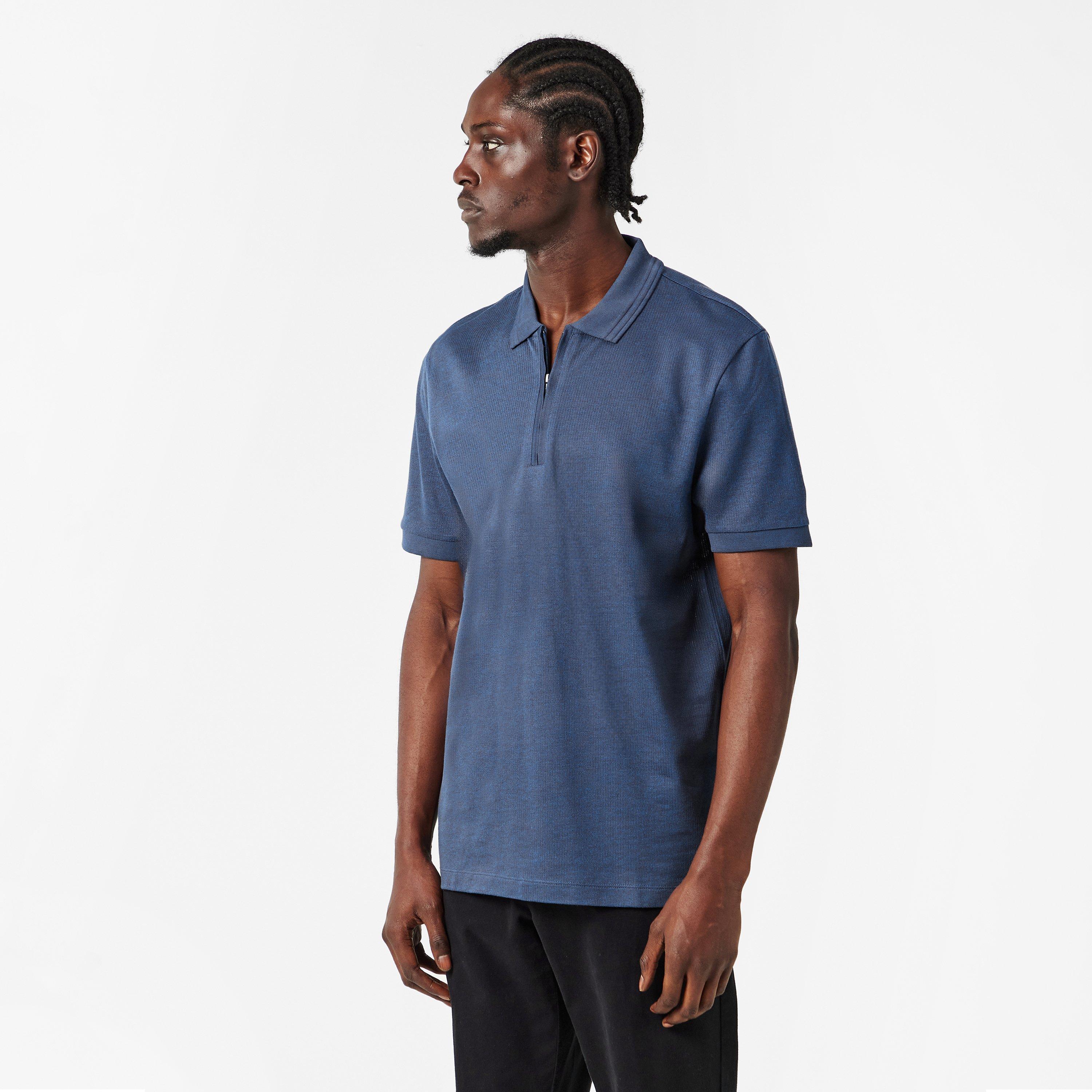 Open Blue 468 - Boss - Mens BOSS BLACK Paras Short Sleeve Modern Polo Shirt - 3