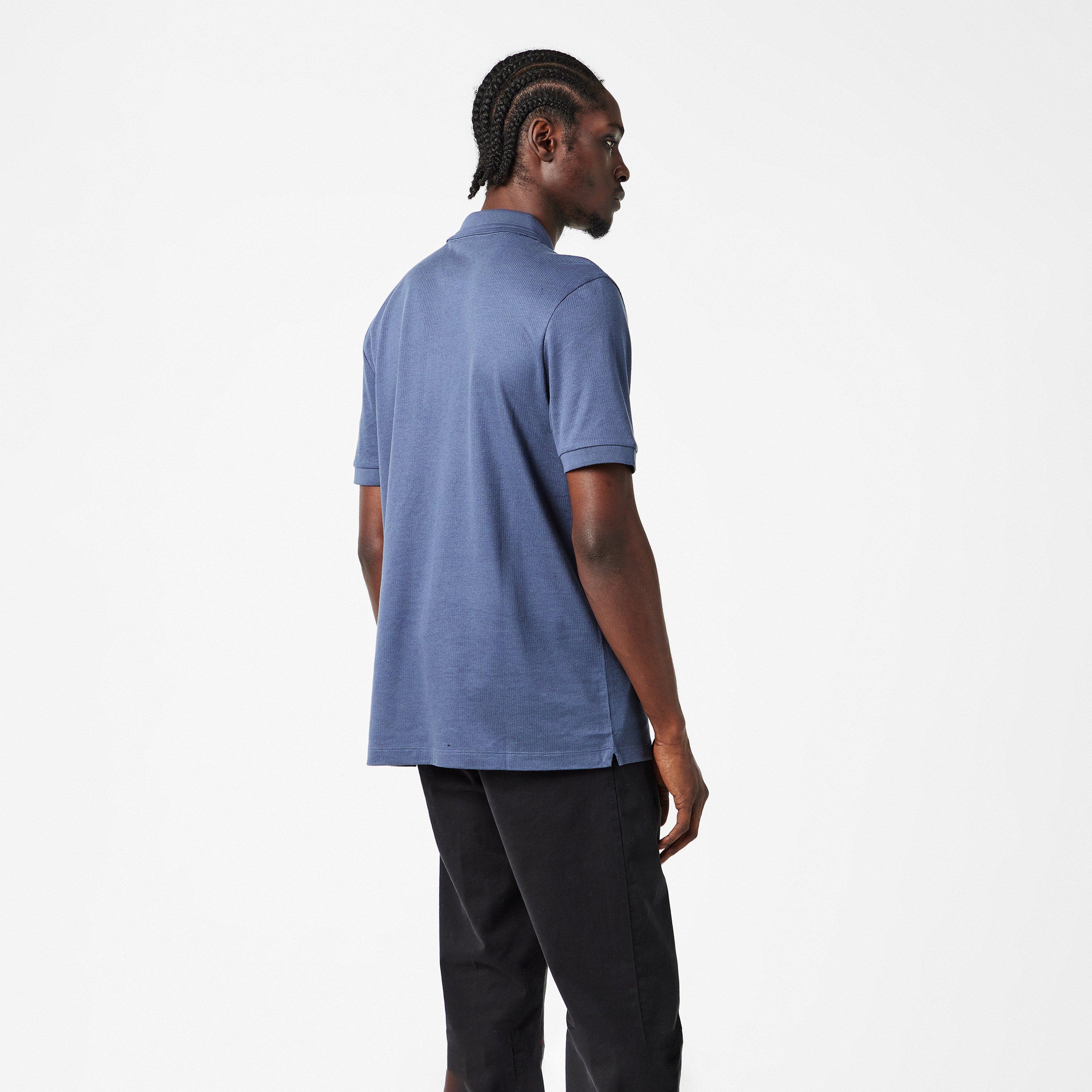 Open Blue 468 - Boss - Mens BOSS BLACK Paras Short Sleeve Modern Polo Shirt - 4