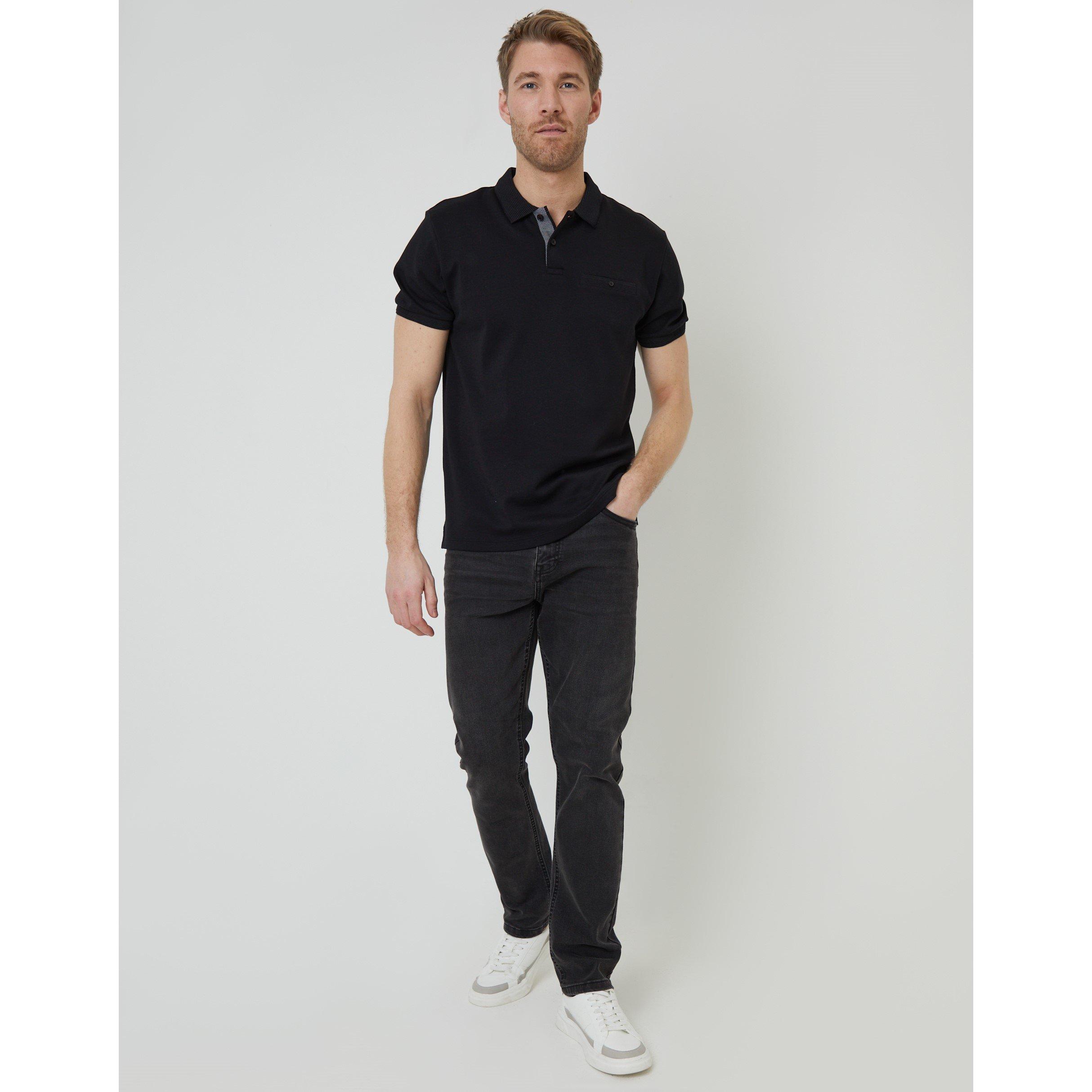Black - Threadbare - Men's TB Otto Short-Sleeve Polo Shirt - 2