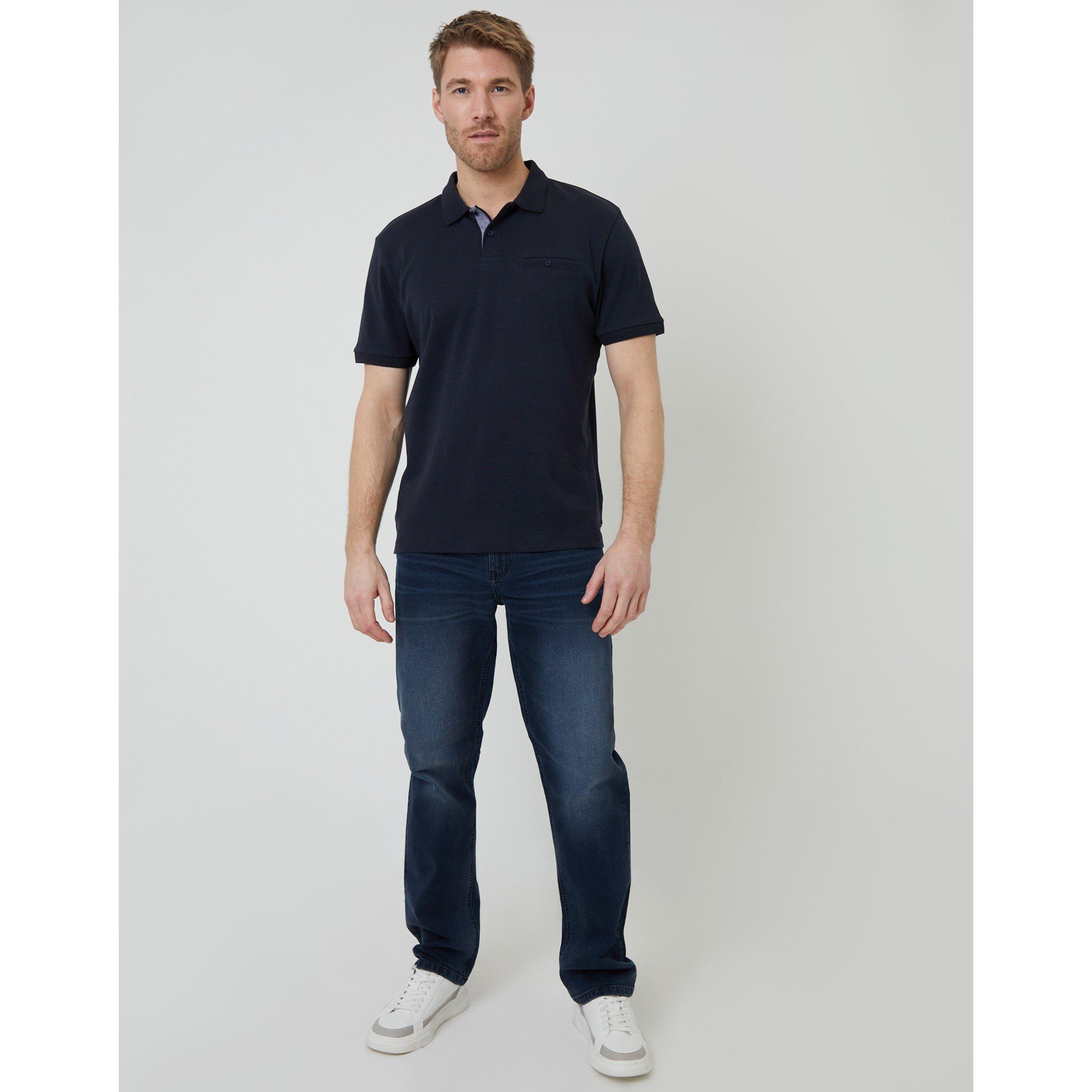 Azul Marinho - Threadbare - Men's TB Otto Short-Sleeve Polo Shirt - 2