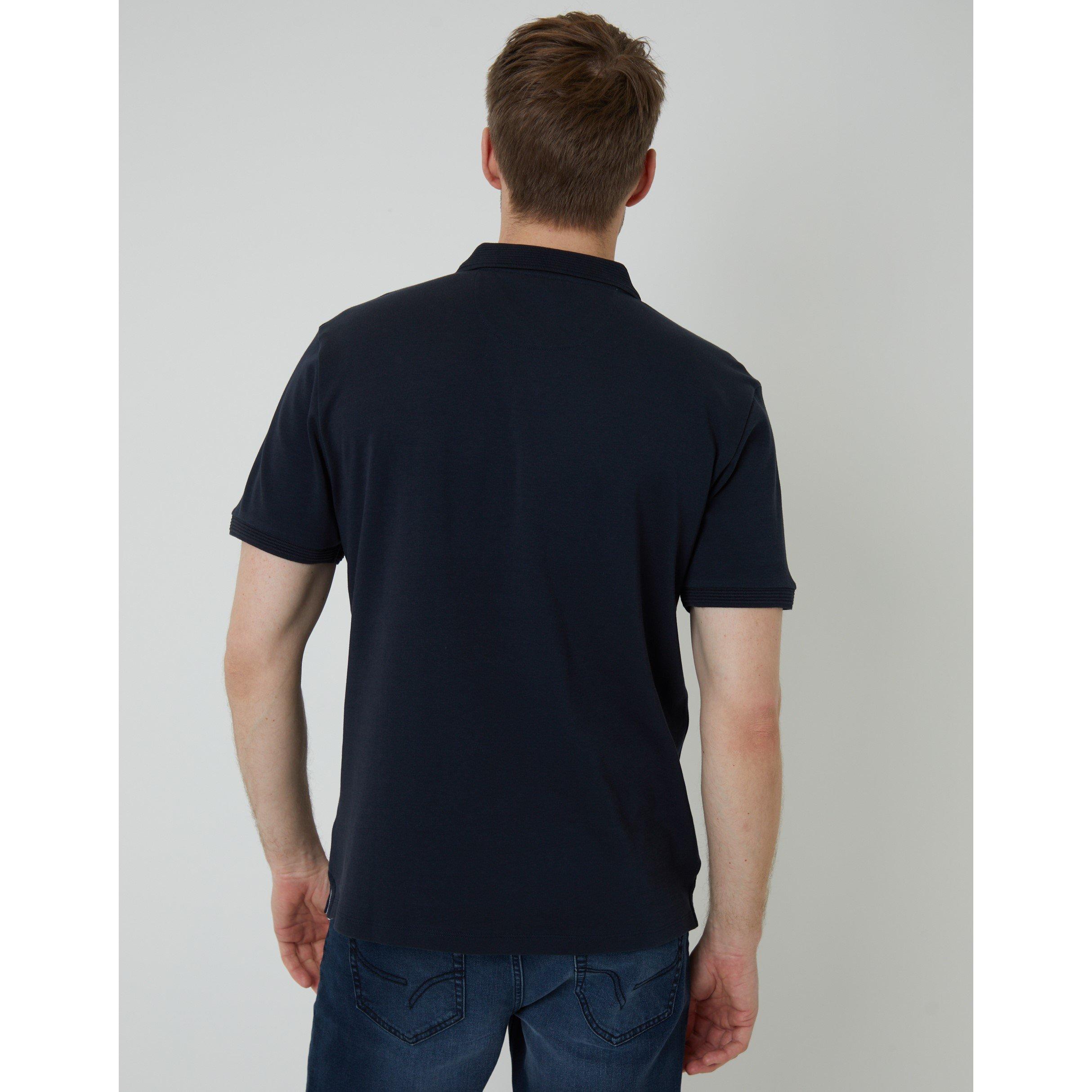 Azul Marinho - Threadbare - Men's TB Otto Short-Sleeve Polo Shirt - 3