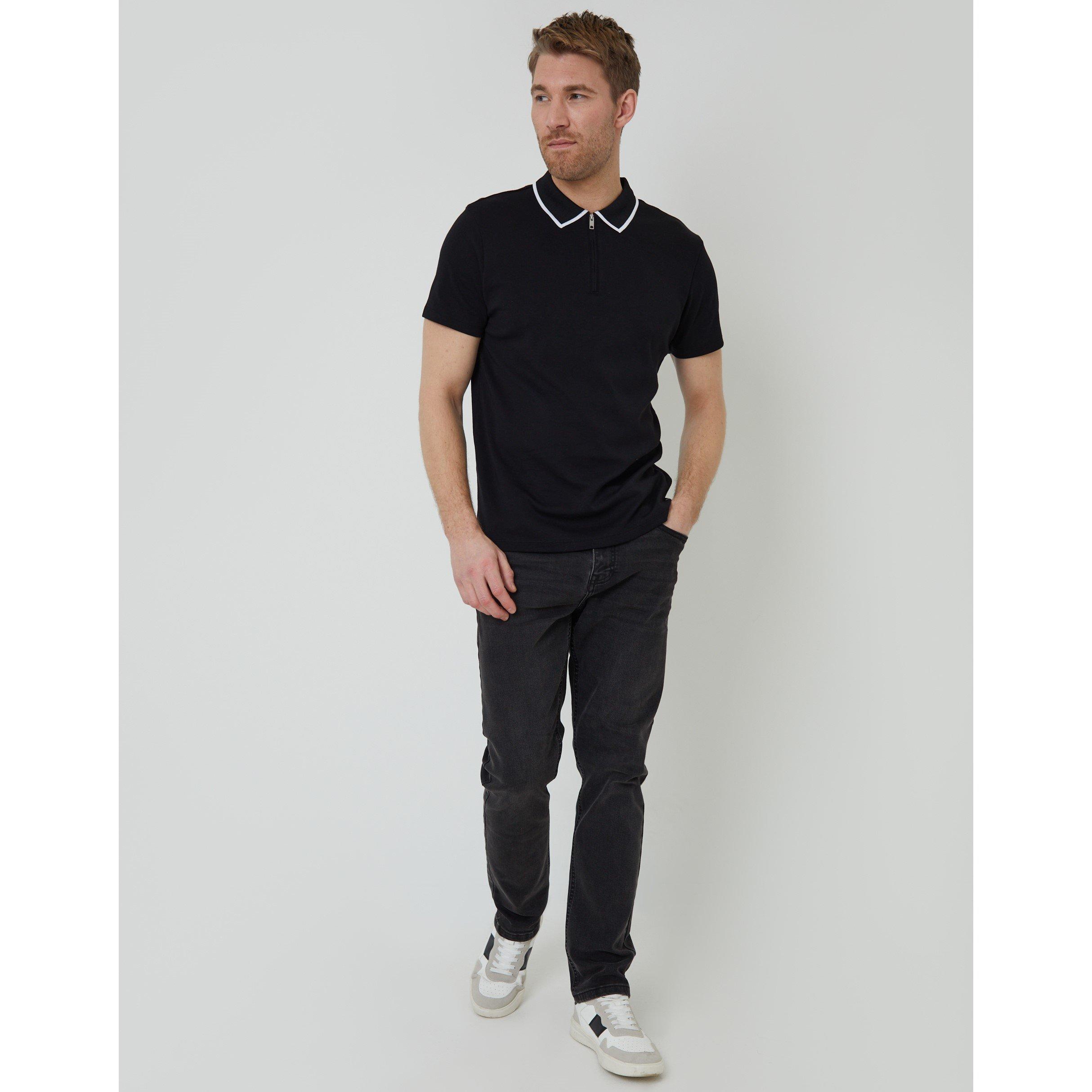 Black - Threadbare - Men's Short-Sleeve Polo Shirt - 2