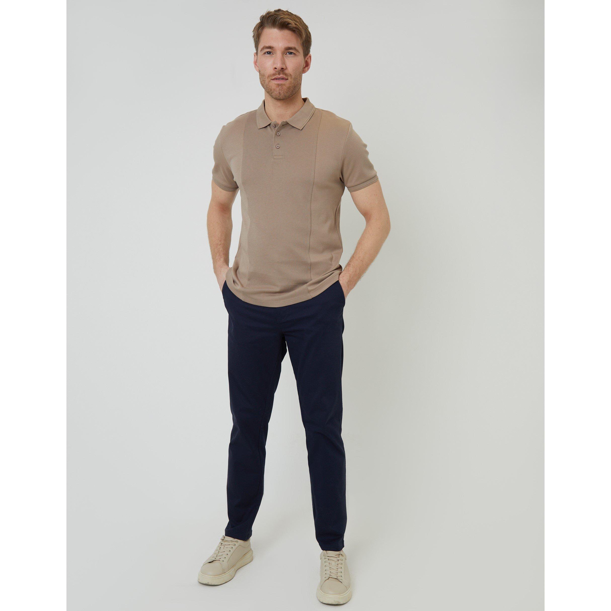 Taupe - Threadbare - Men's Short-Sleeve Polo Shirt - 2