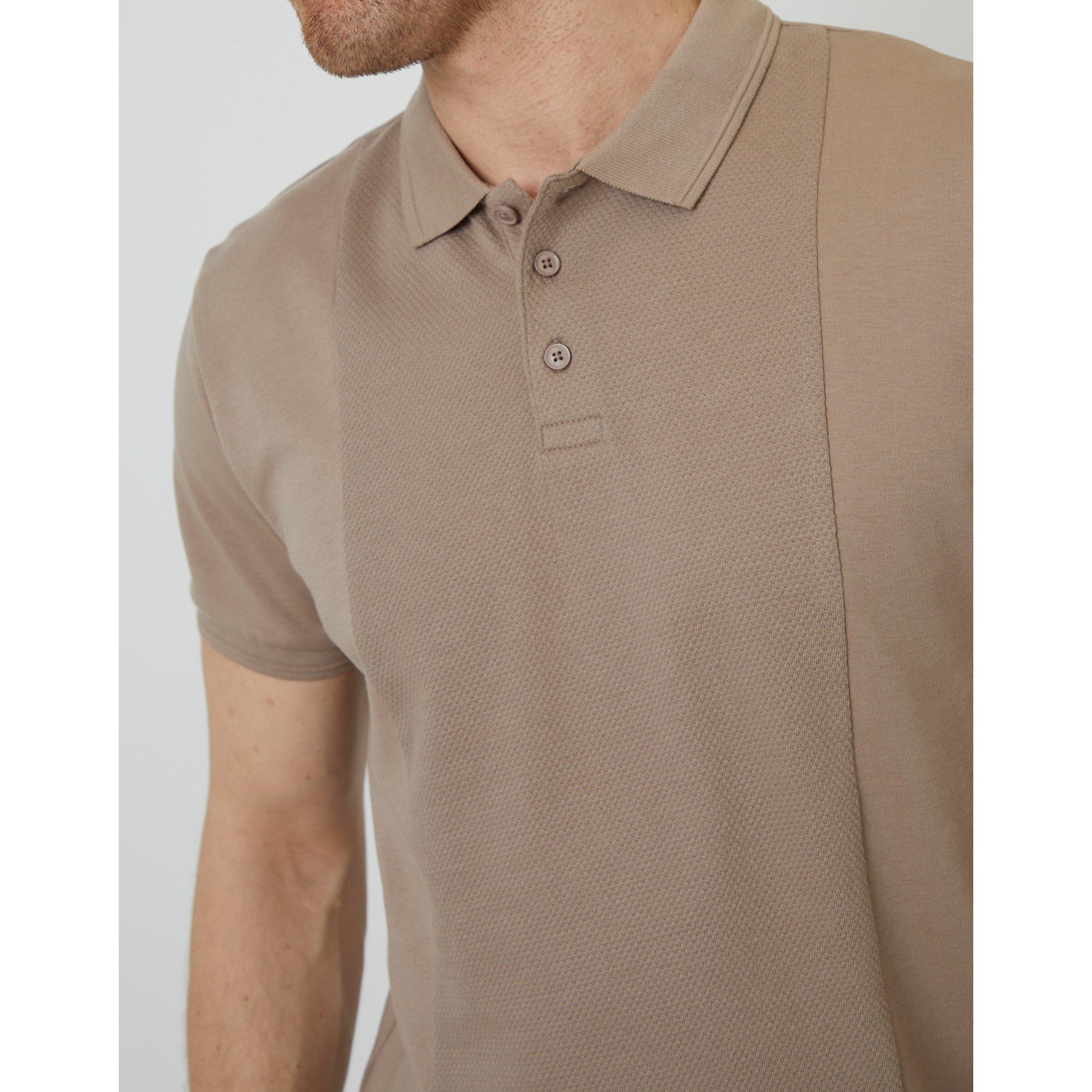 Taupe - Threadbare - Men's Short-Sleeve Polo Shirt - 4