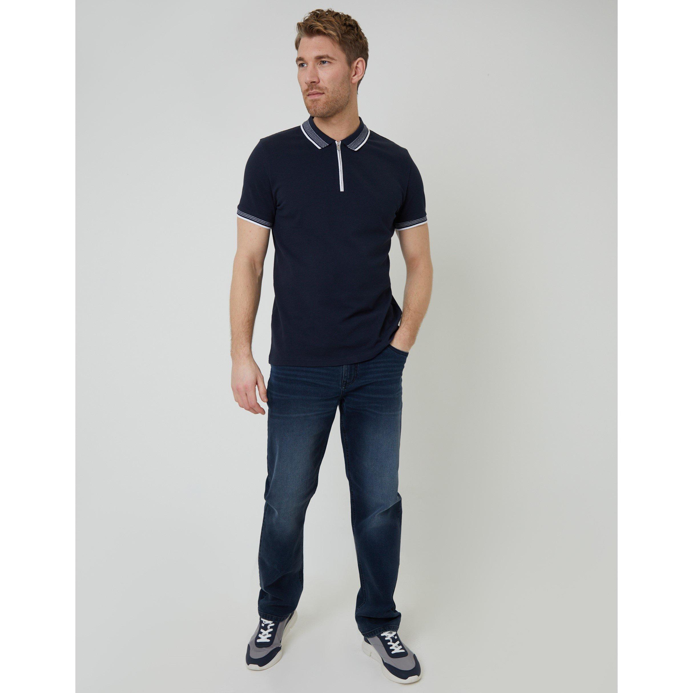 Navy - Threadbare - Men's TB Honey Short-Sleeve Polo Shirt - 2