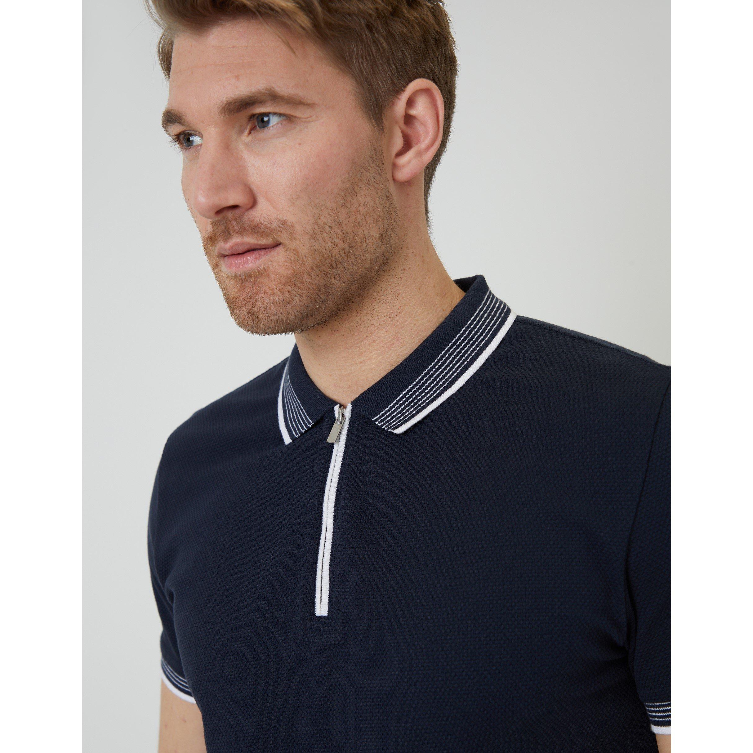 Navy - Threadbare - Men's TB Honey Short-Sleeve Polo Shirt - 4