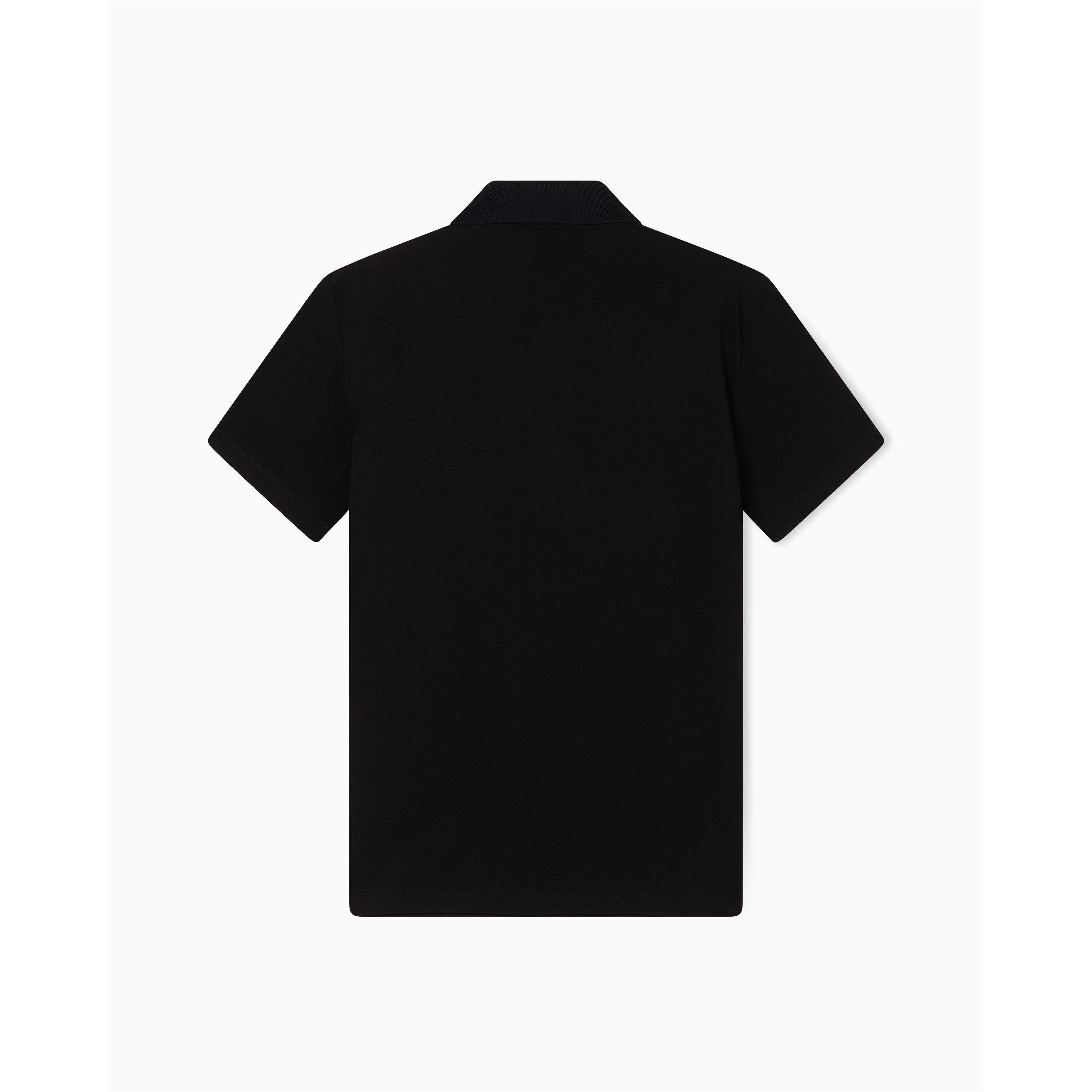 Crna UC001 - Armani Exchange - Men's Short-Sleeve Polo Shirt - 5