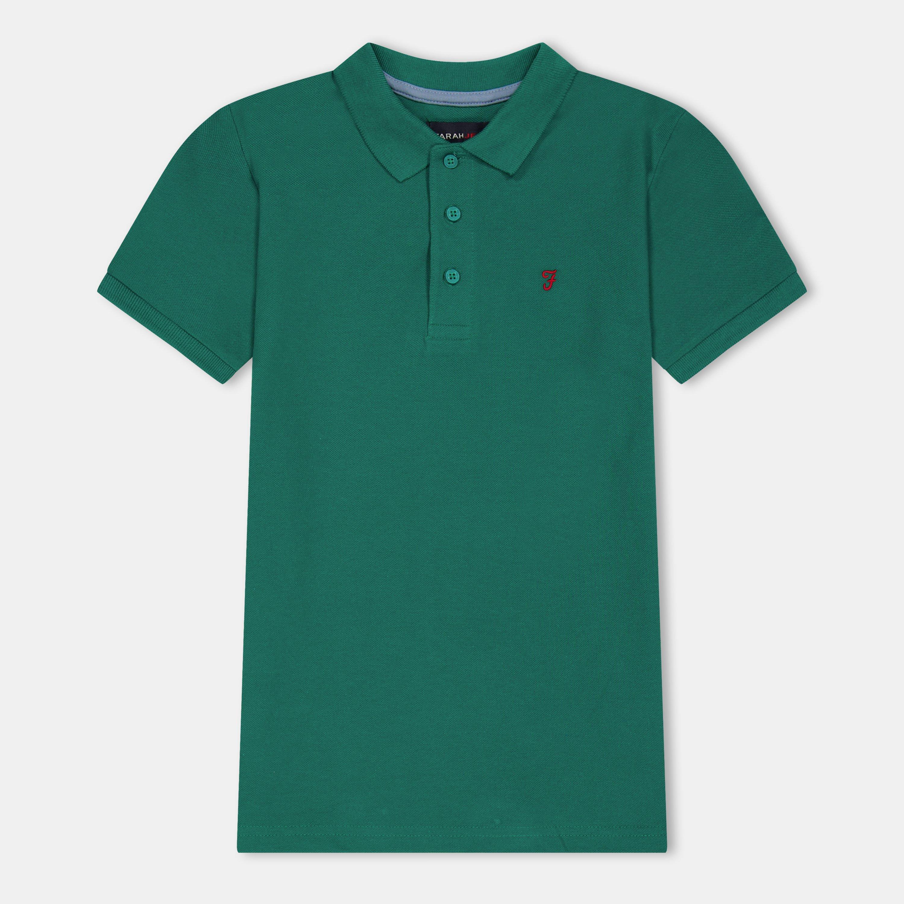 Green - Farah - Unisex Kids' Bugsworth Polo Shirts - 1