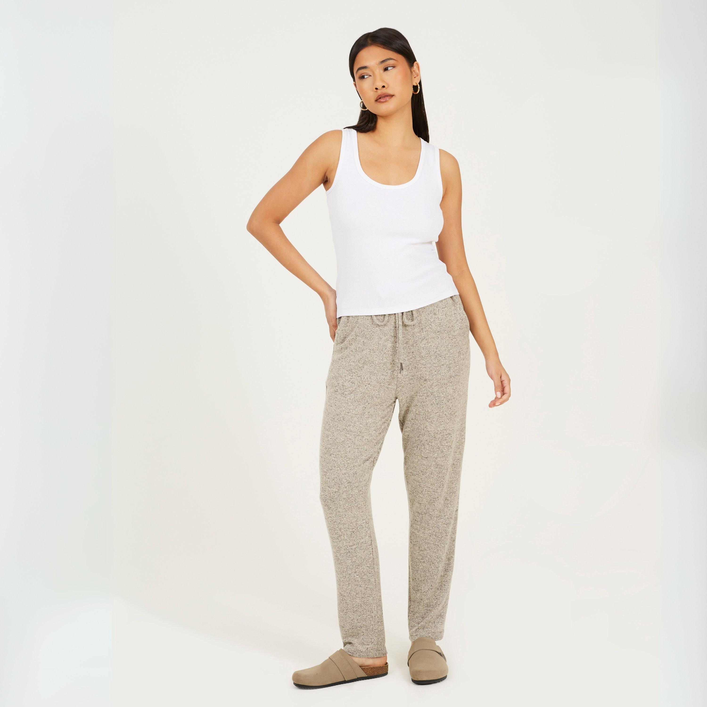 Beige - Brave Soul - Touch Trouser - 4