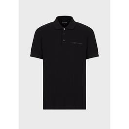 Emporio Armani Graphic Print Polo Shirt