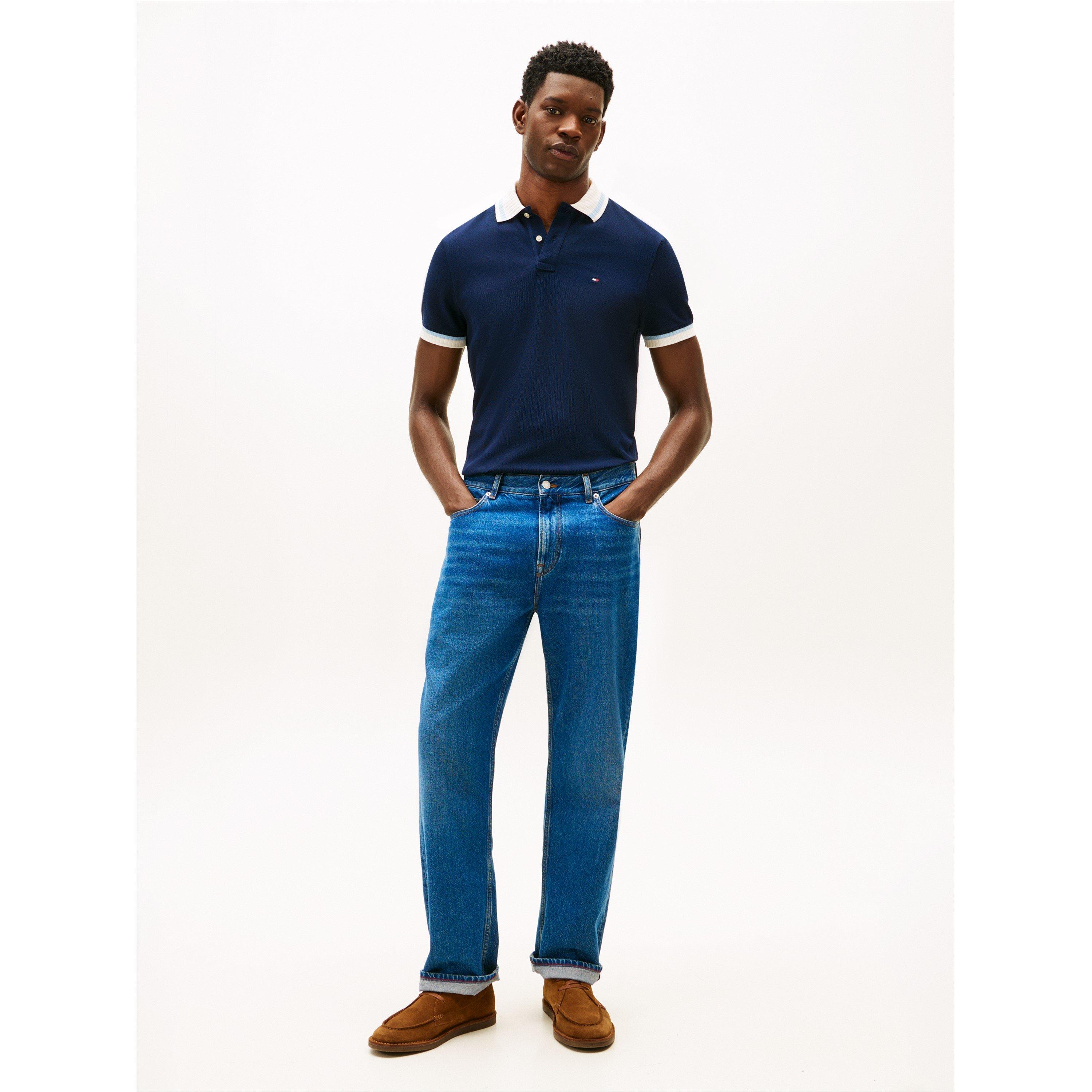 Night Navy - Tommy Hilfiger - Men's Short Sleeve Polo Shirt - 4