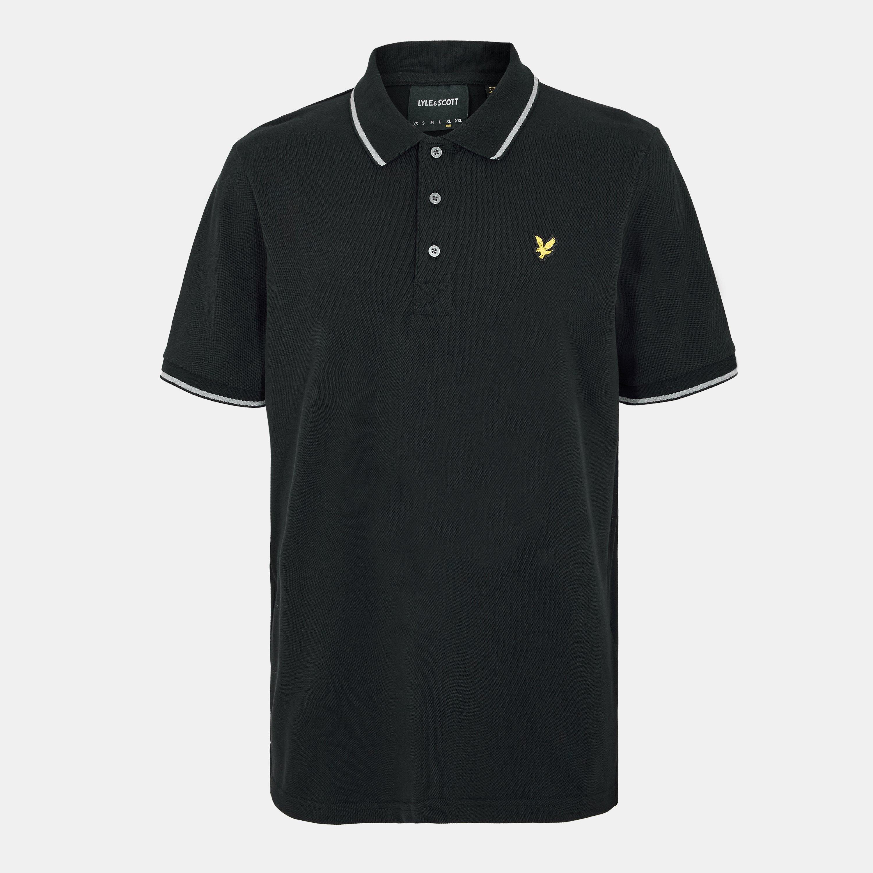 Lyle And Scott Men's Tipped Short Sleeve Polo Shirt - Jet Black W149 - XS