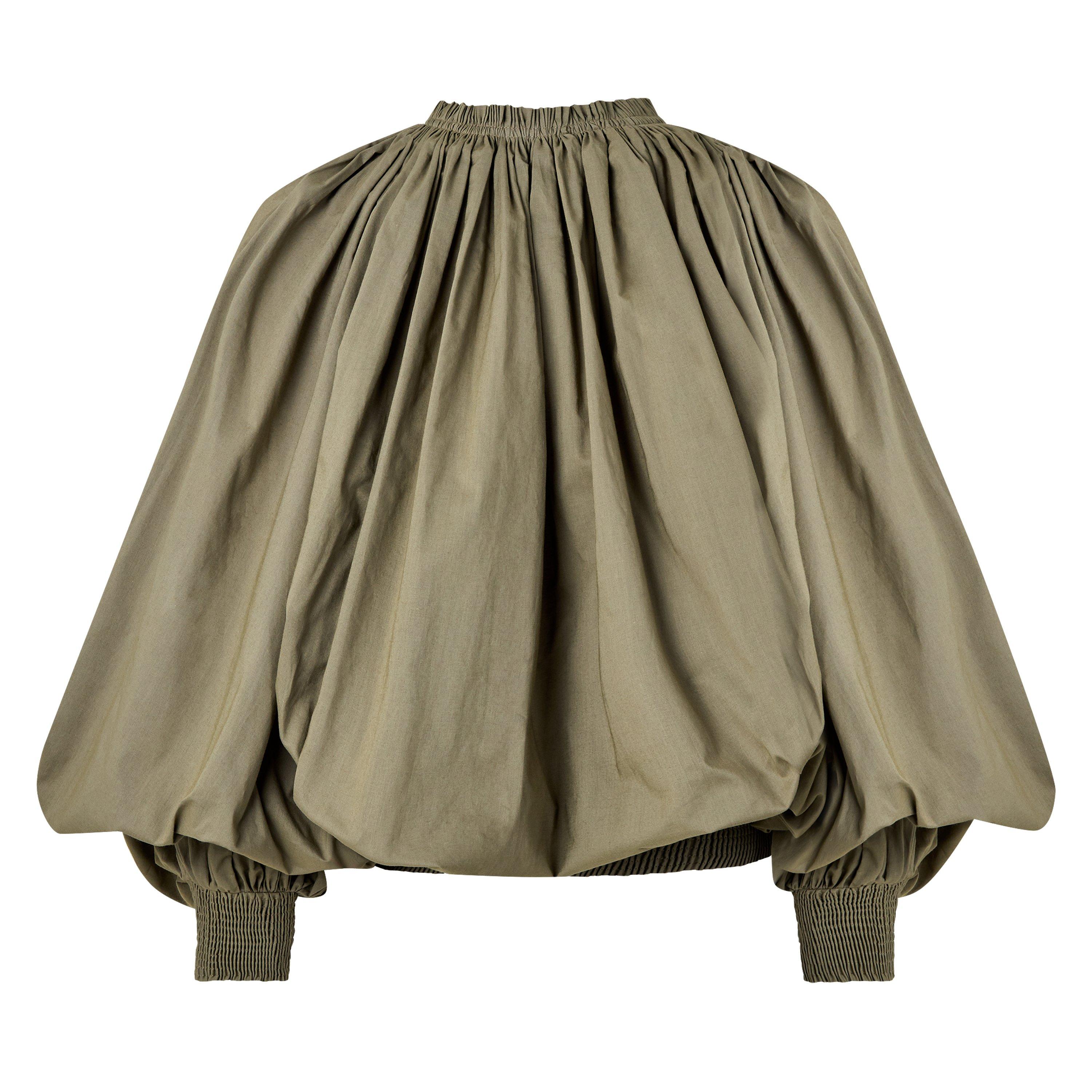 Pale Green - Balmain - Women's LS Long Sleeve Blouse - 2