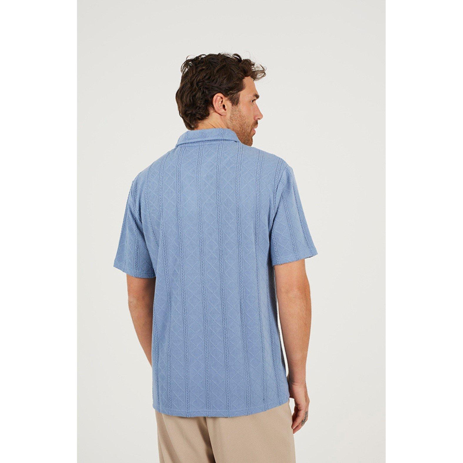 Slate Blue - Brave Soul - Neck Polo - 3